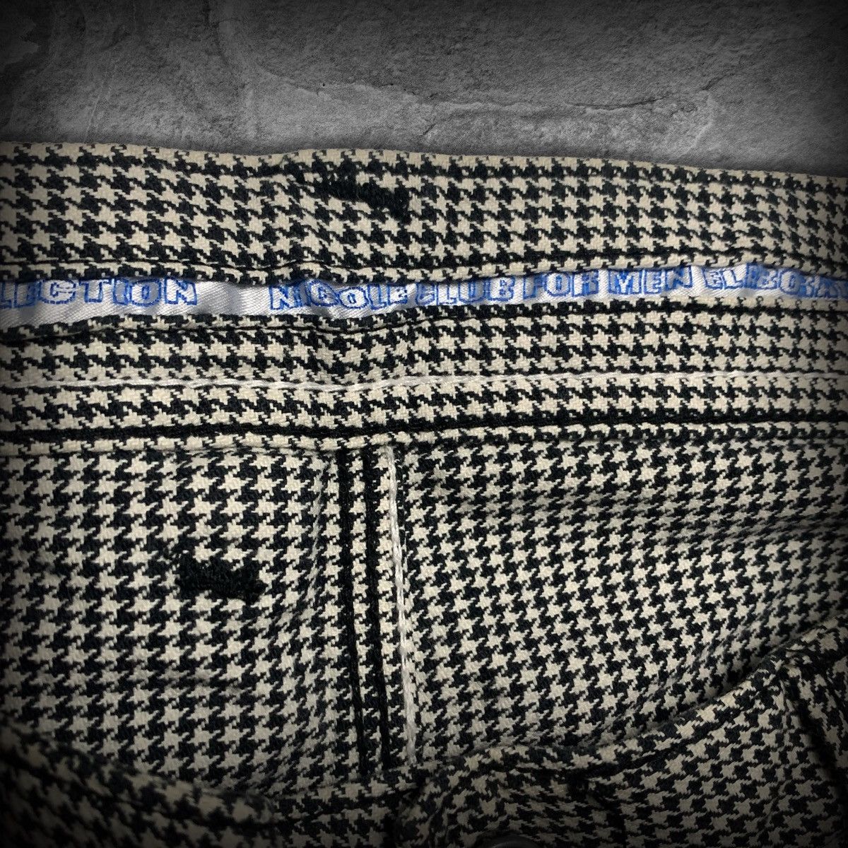 Nicole Club Nicole Club For Men Houndstooth Pattern Denim Pants Size US 30 / EU 46 - 3 Thumbnail