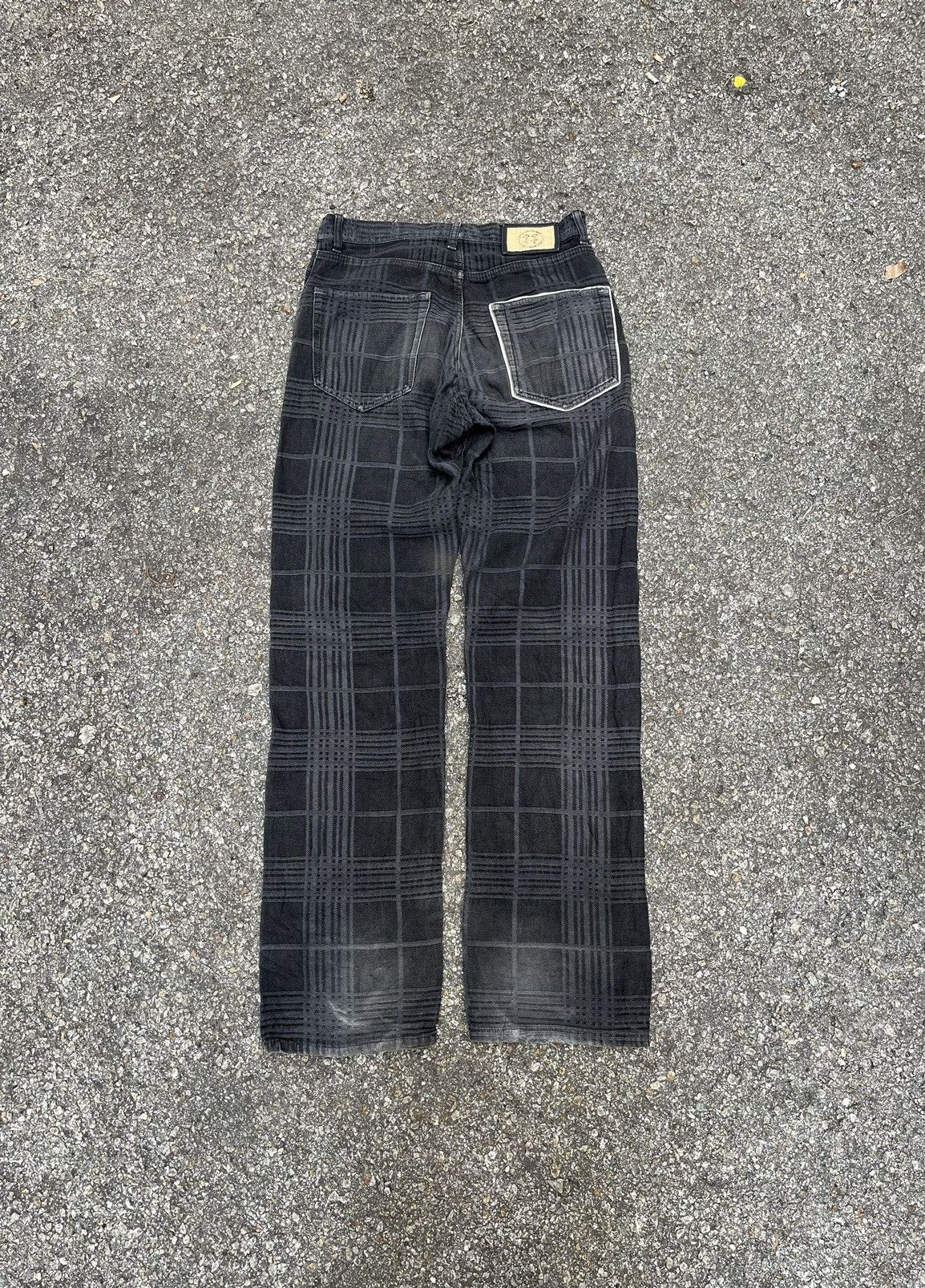 Japanese Brand PPFM Japanese Checkered Faded Black Pants Size US 30 / EU 46 - 10 Thumbnail