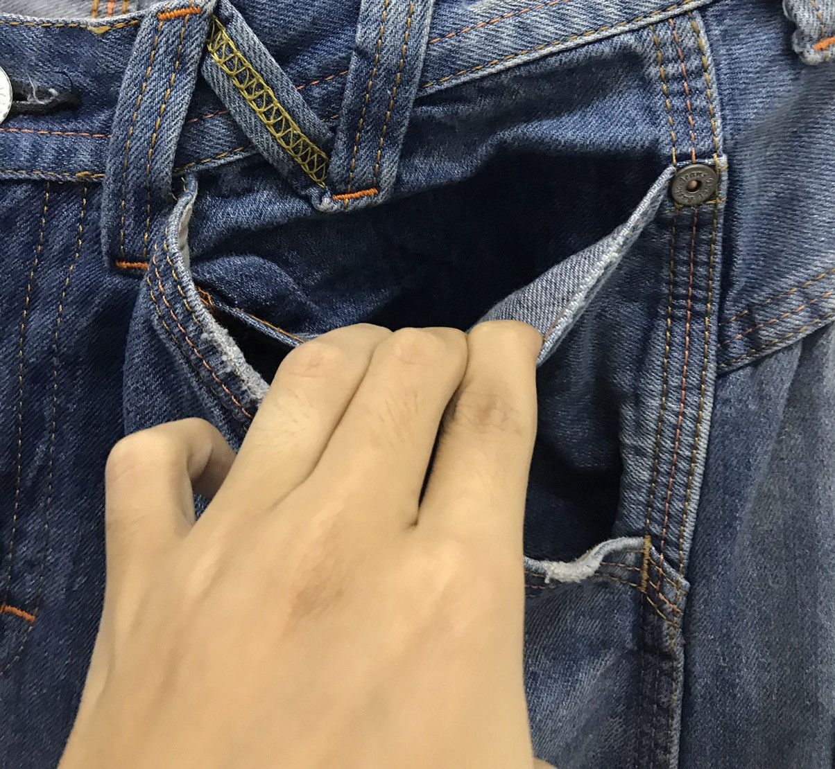 If Six Was Nine Vintage Genoese Tante Cose Buone Atutti Denim Pants Size US 32 / EU 48 - 9 Thumbnail