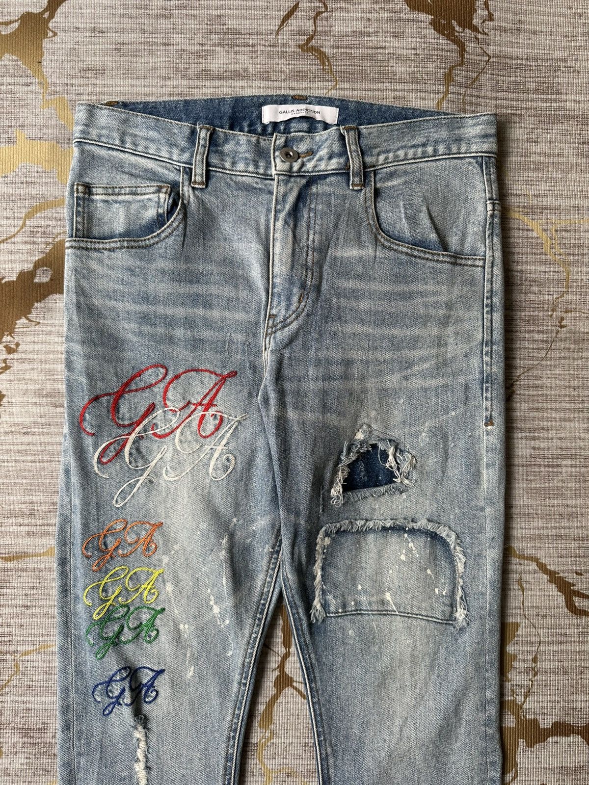 JACKROSE Gallis Addiction X Jackrose Distressed Denim Size US 30 / EU 46 - 5 Thumbnail