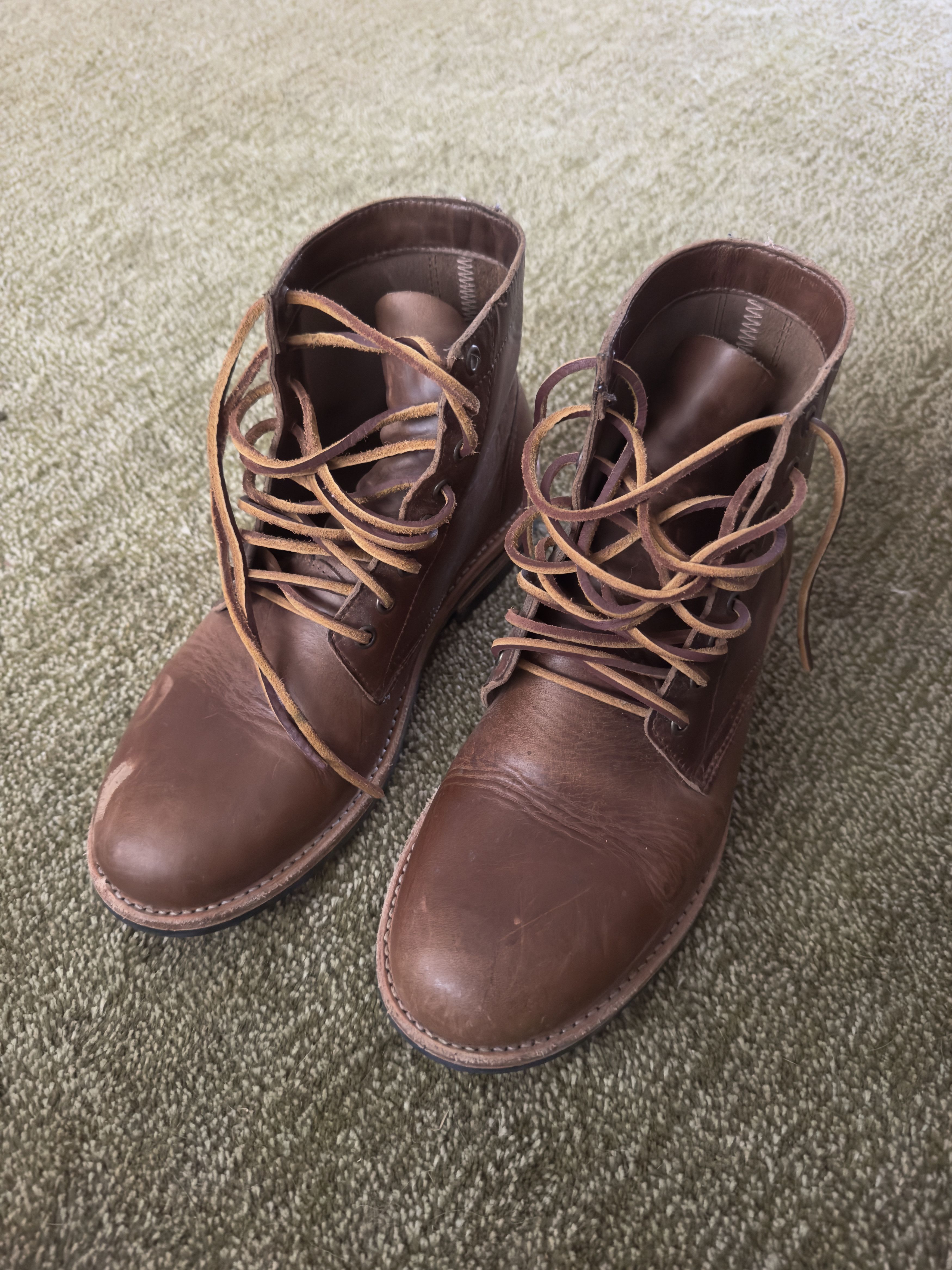 Oak Street Bootmakers Oak Street Trench Boot - Natural Chromexcel -Size 8 Size US 8 / EU 41 - 1 Thumbnail