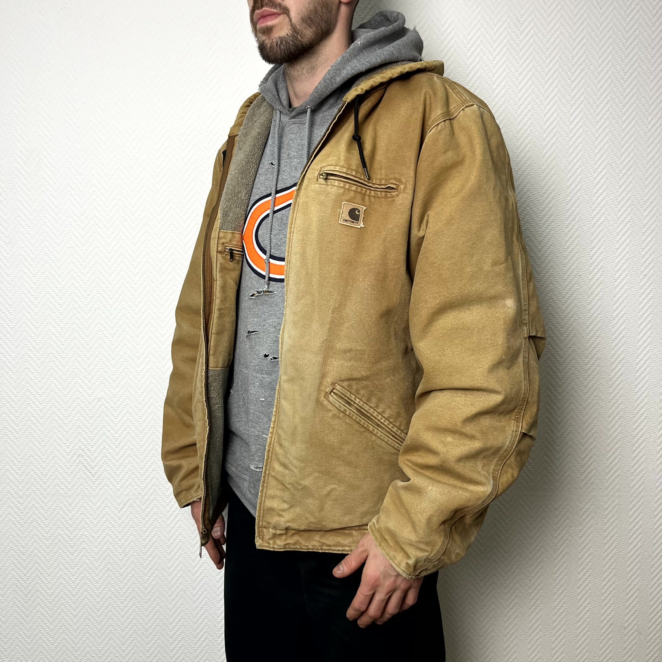 Vintage Carhartt Active Sandstone Sherpa Jacket Size XL