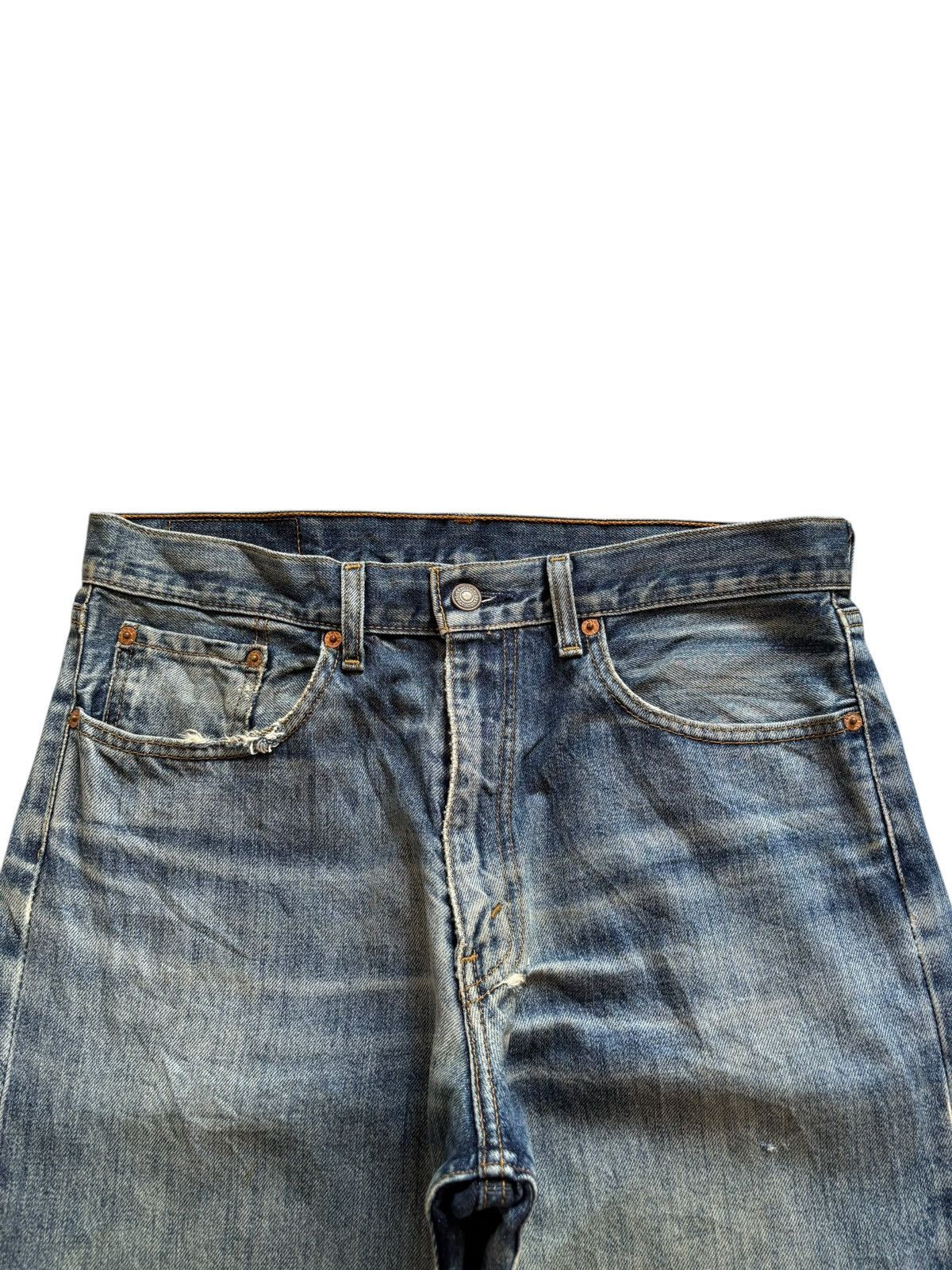 Levi's × Levi's Vintage Clothing Vintage 90s Levis 598 Mud Wash Distressed Loose Baggy Jeans Size US 32 / EU 48 - 4 Thumbnail