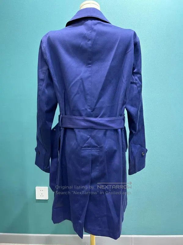 Burberry Burberry Men's Blue Cotton Mid-Length Trench Coat. Size US L / EU 52-54 / 3 - 3 Thumbnail