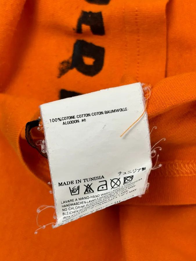 Maison Margiela SS2007 Maison Martin Margiela Poem V Neck Orange T-Shirt Size US M / EU 48-50 / 2 - 10 Thumbnail
