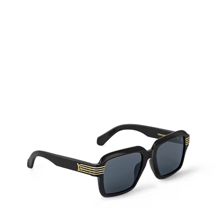 Louis Vuitton LV Slide Large Square Round Sunglasses Size ONE SIZE - 4 Thumbnail