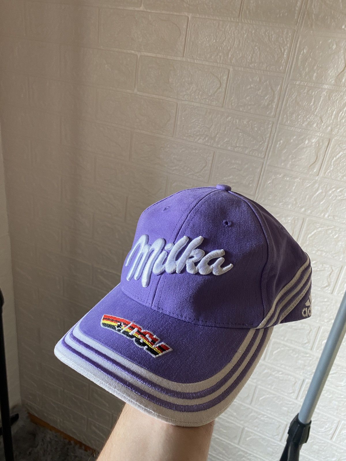 Vintage Vintage Adidas Milka Martin Schmitt Rare Racing Cap DSV Size ONE SIZE - 1 Thumbnail