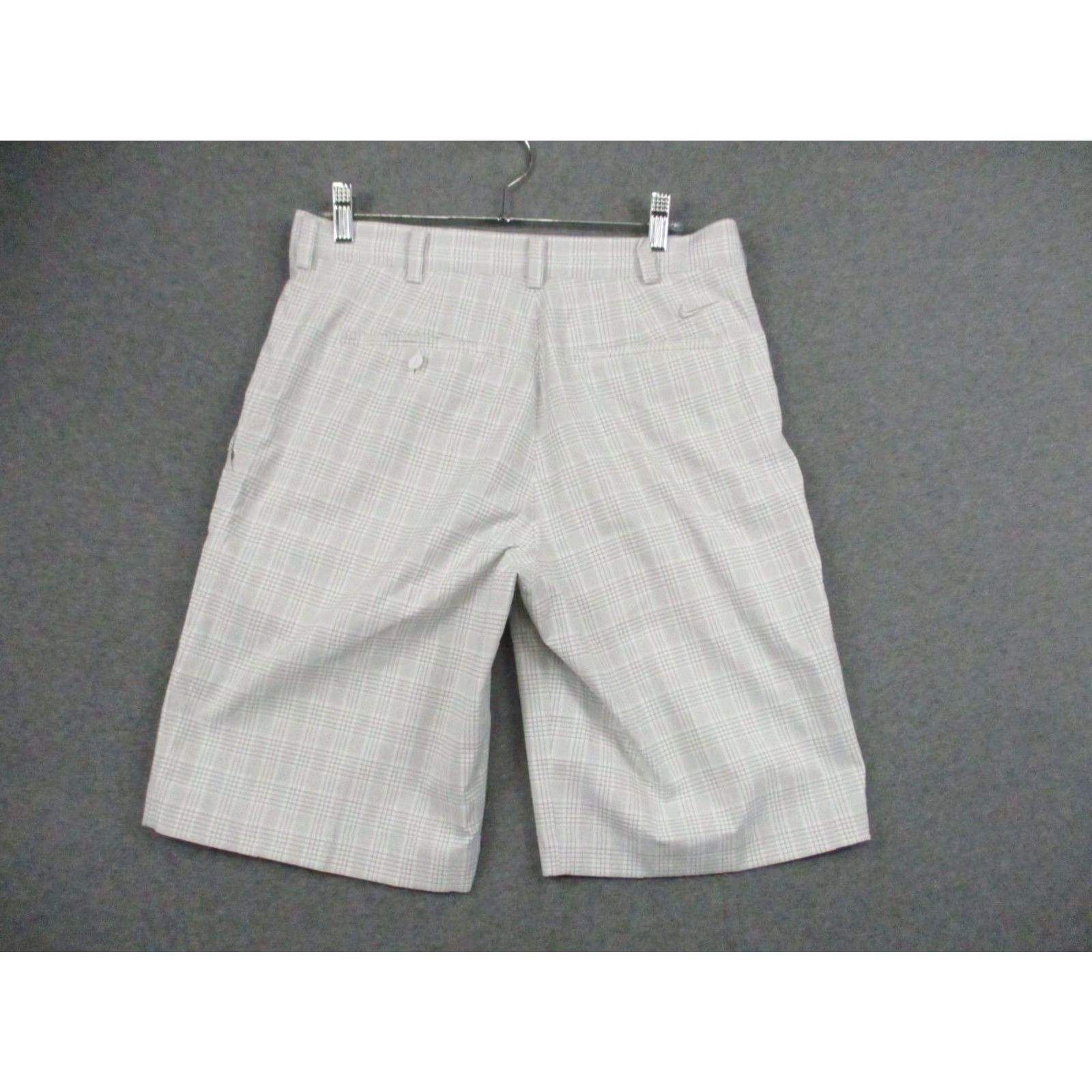Nike Nike Golf Shorts 30 Dri Fit Core Flex Men White Gray Plaid Stretch Comfort Size US 30 / EU 46 - 6 Thumbnail