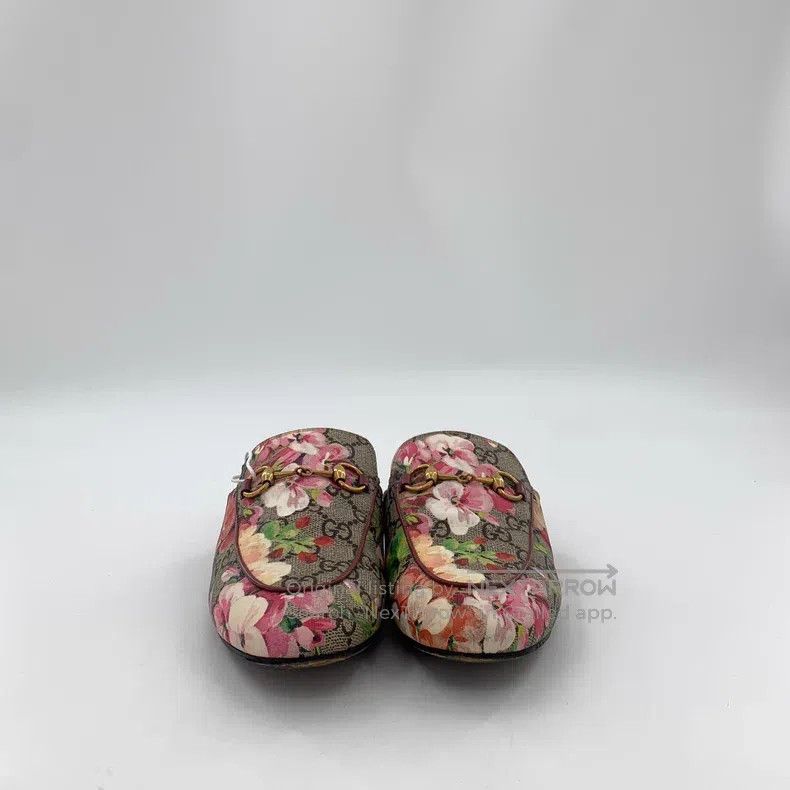 Gucci Gucci Brown horse buckle logo jacquad flower print casual Size US 6.5 / IT 36.5 - 3 Thumbnail