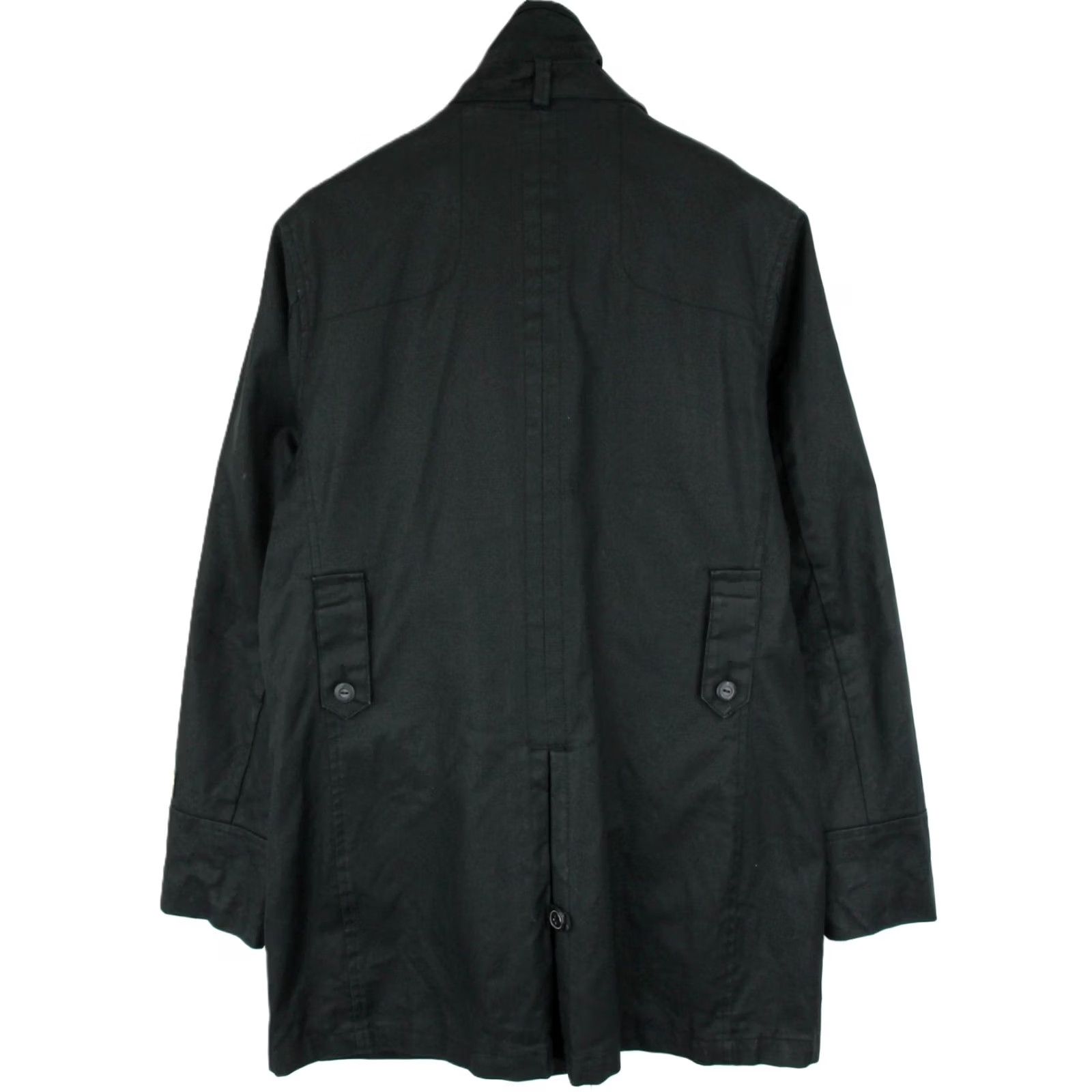 G-Star G-STAR Decoy Garber Trench Jacket Men's XL Button Up Pockets Black (Jacket) Size US XL / EU 56 / 4 - 2 Thumbnail