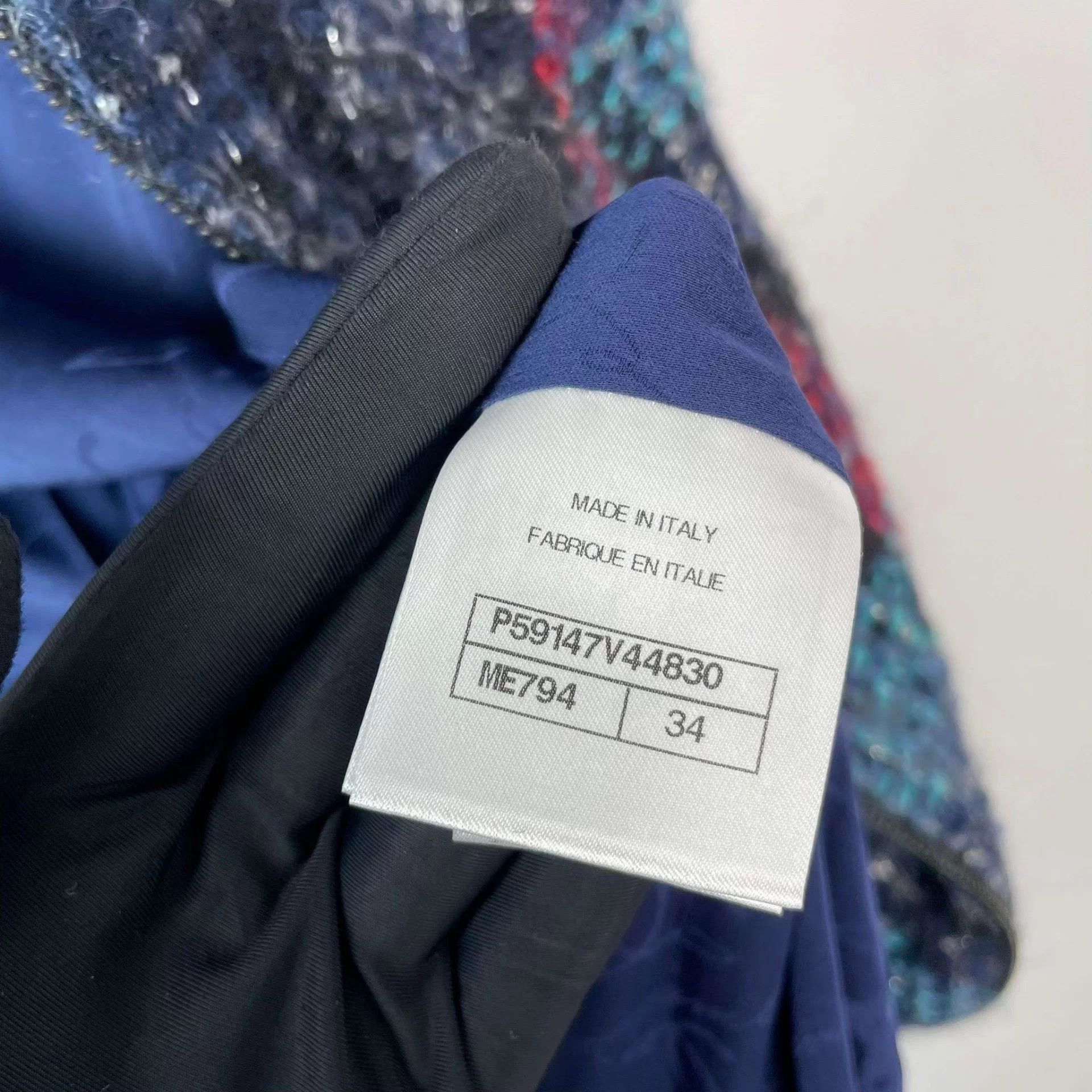 Chanel Chanel Burger Collection Red & Blue Gingham LS Jacket 34 Size XS / US 0-2 / IT 36-38 - 5 Thumbnail