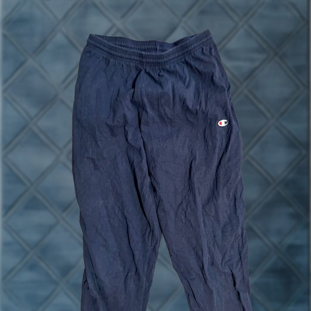 Champion Champion Sweatpants Men’s Medium Authentic Straight Pocket Logo Blue Cotton Regular Unisex Adults Casual, Travel, Sports, Active 2010-2019 Size US 31 - 1 Thumbnail