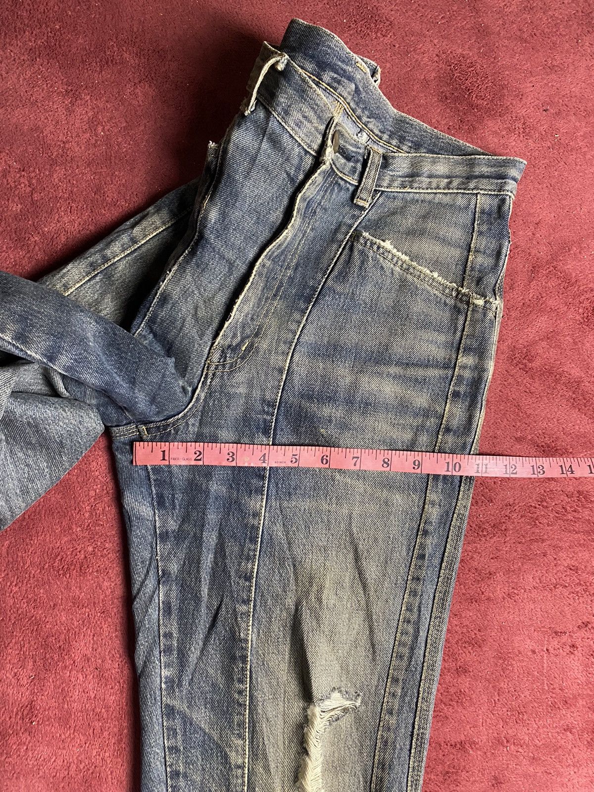 Vintage Vintage Bobson International Distressed Faded Jeans Size US 29 - 7 Thumbnail