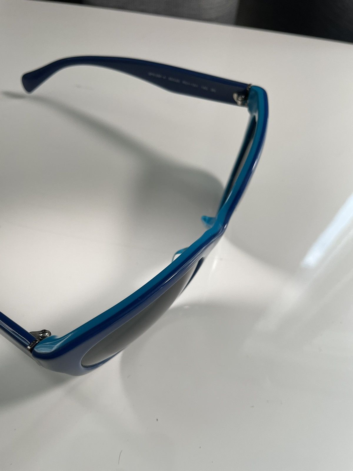 Prada Prada Milano SPR 05P-A Blue Frame Cat Eye Sunglasses Vintage Size ONE SIZE - 8 Thumbnail