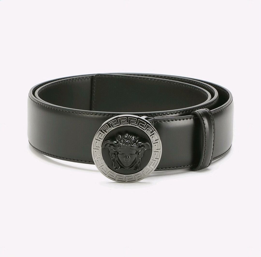 Versace VERSACE Men's Medusa Logo Belt Size ONE SIZE - 1 Thumbnail