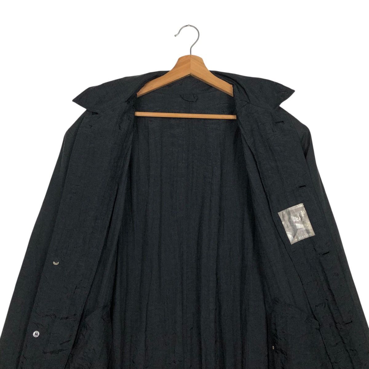 Japanese Brand 📌Rich Black Vintage Long Jacket Studio/495 Issey Miyake Size US M / EU 48-50 / 2 - 16 Thumbnail