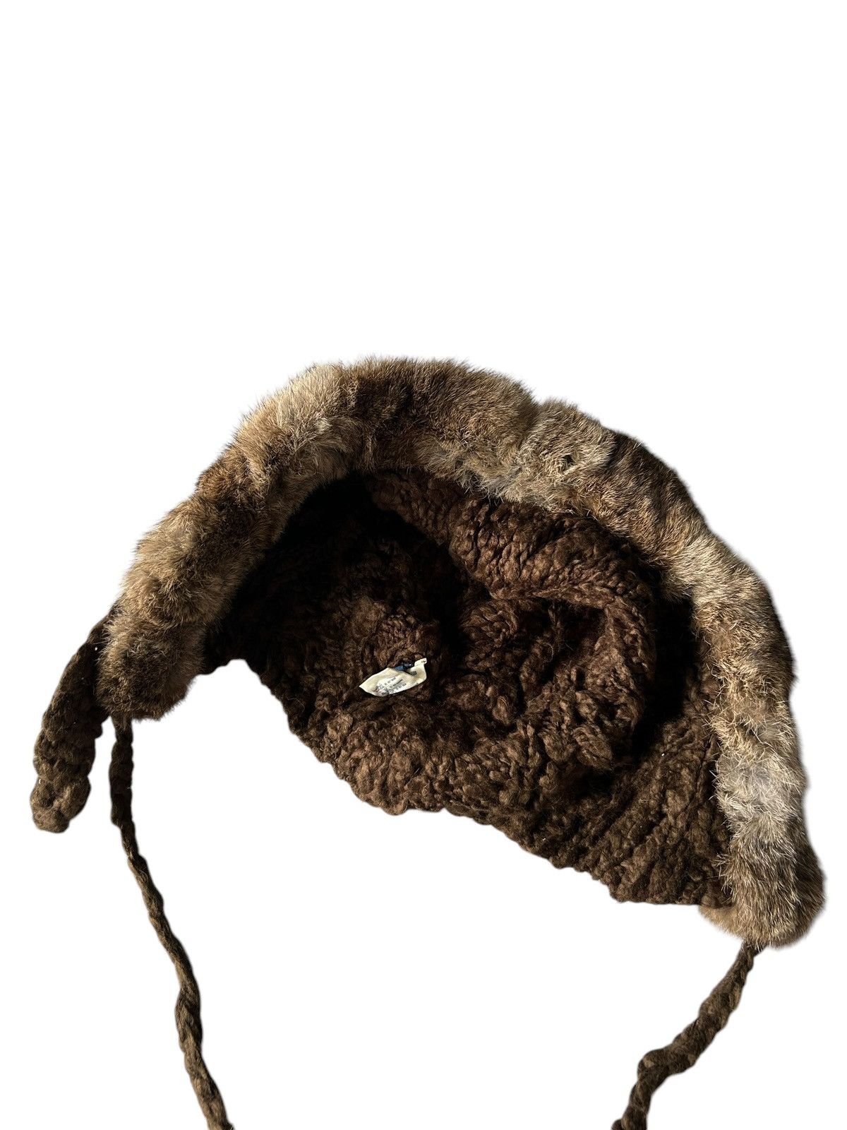 Japanese Brand × Kapital × Vintage Japanese Brand Overide Knitt Fur Big Beanie Hats Size ONE SIZE - 12 Thumbnail