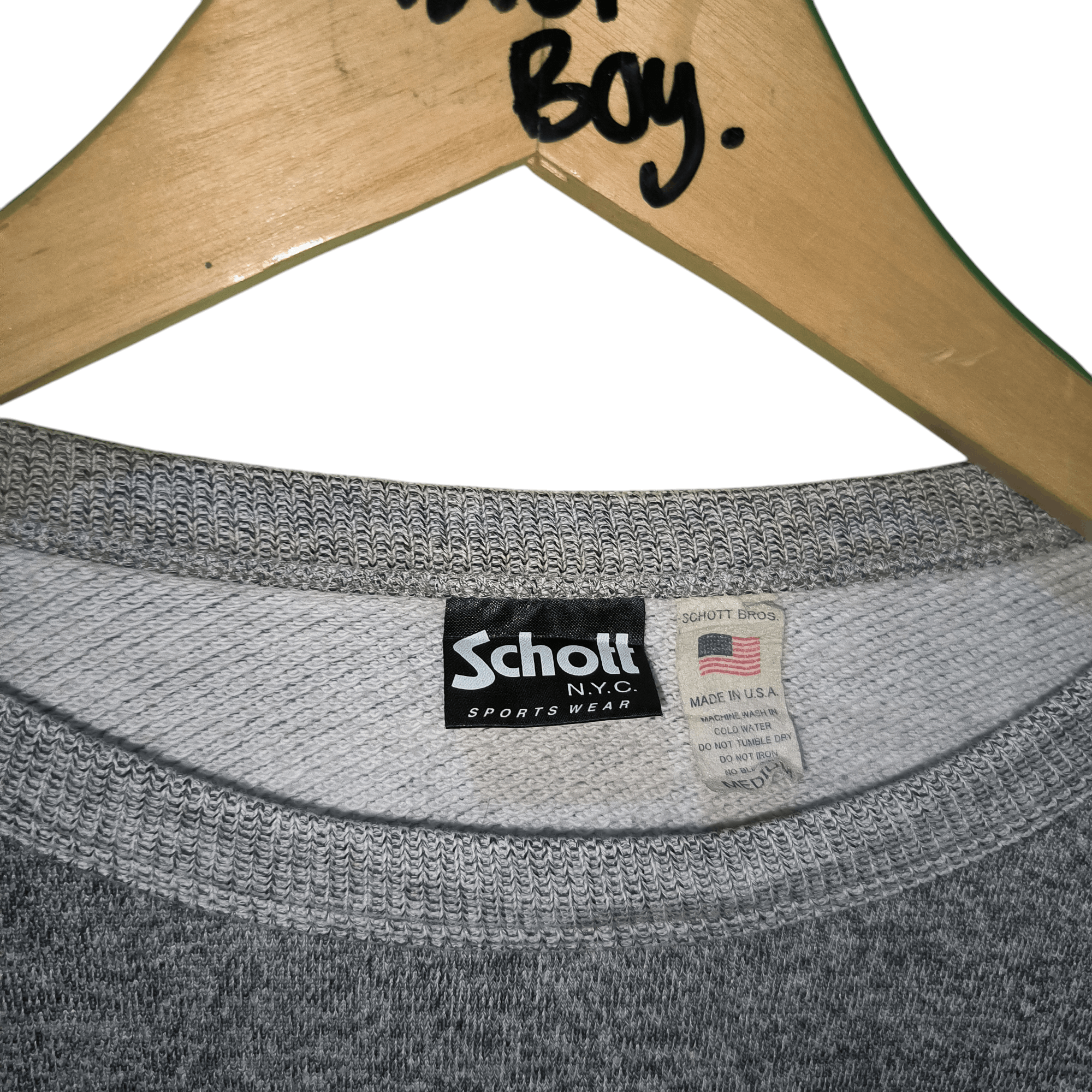 Schott × Vintage Vintage Sweatshirts Schott NYC Panthers Gasoline Size US M / EU 48-50 / 2 - 2 Thumbnail