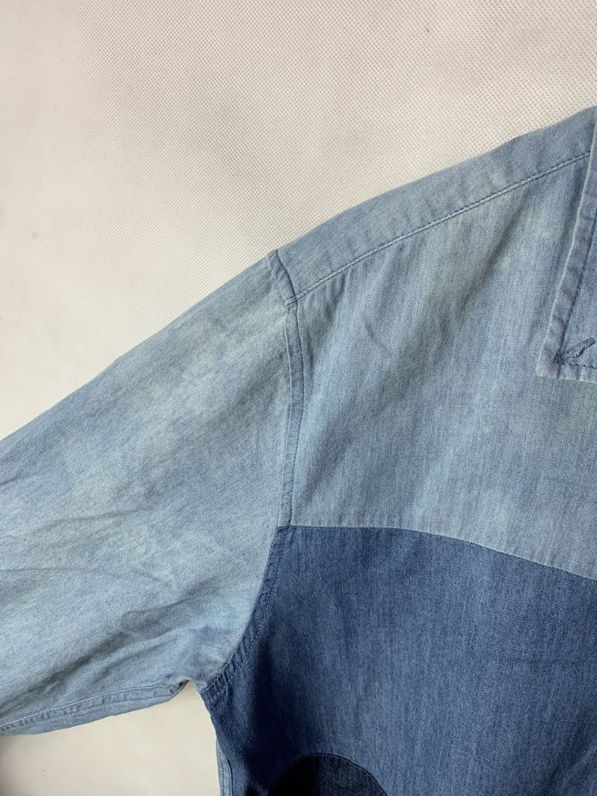 Designer × Japanese Brand 🔥Glove House Blue Denim Button Up Tops Shirt Size US L / EU 52-54 / 3 - 5 Thumbnail