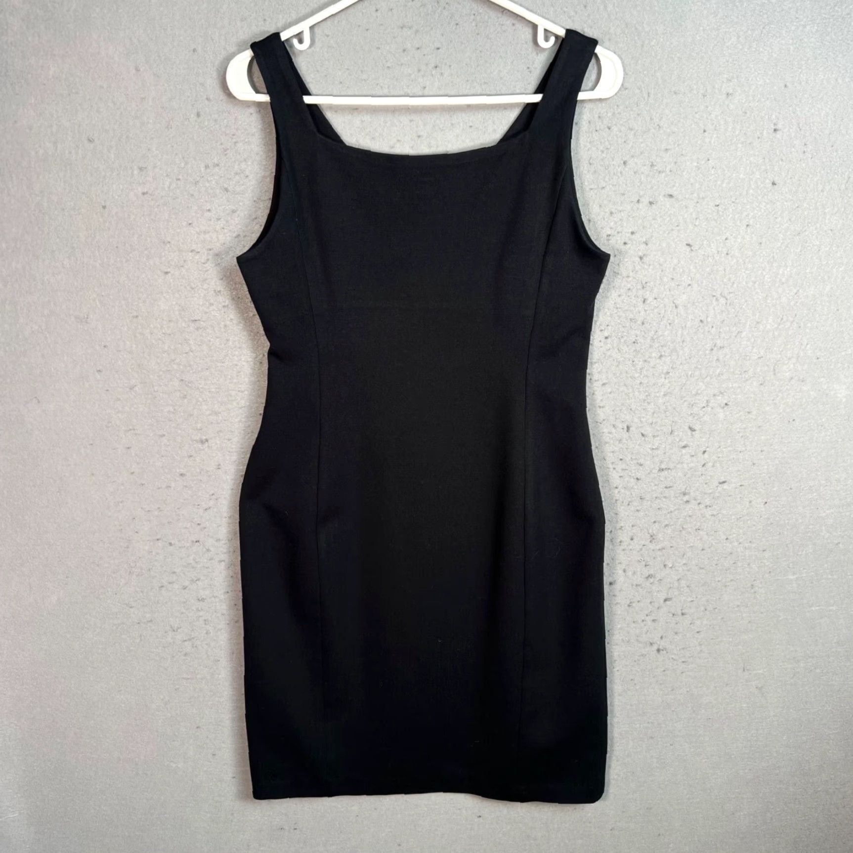 Eileen Fisher VINTAGE Eileen Fisher Dress Sheath Dress Sleeveless V-Neck Knee Length Petite Small PS Black Womens Size S / US 4 / IT 40 - 2 Thumbnail