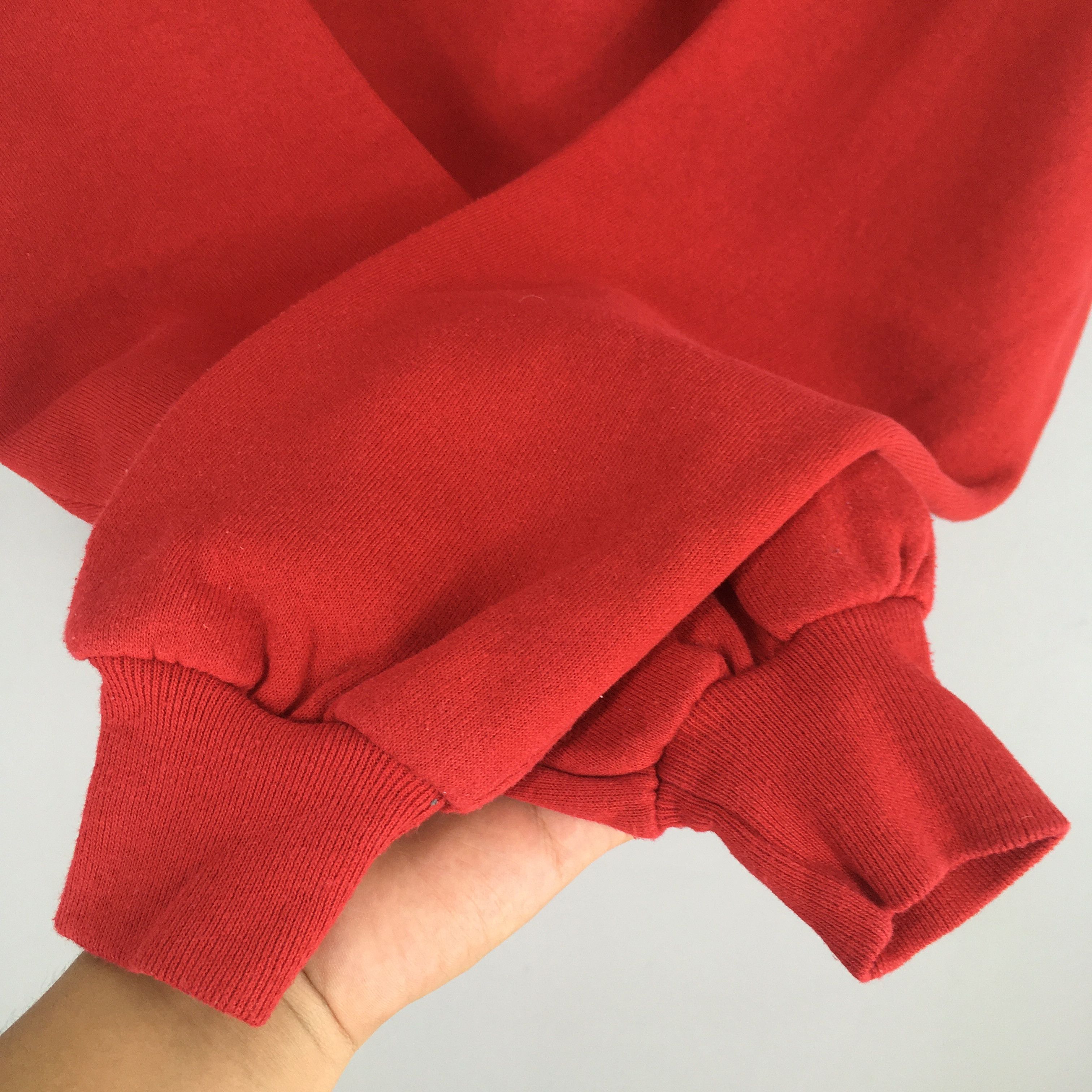 Jerzees Vintage 90s Jerzees Usa Plain Red Sweatshirt Large Size US L / EU 52-54 / 3 - 4 Thumbnail