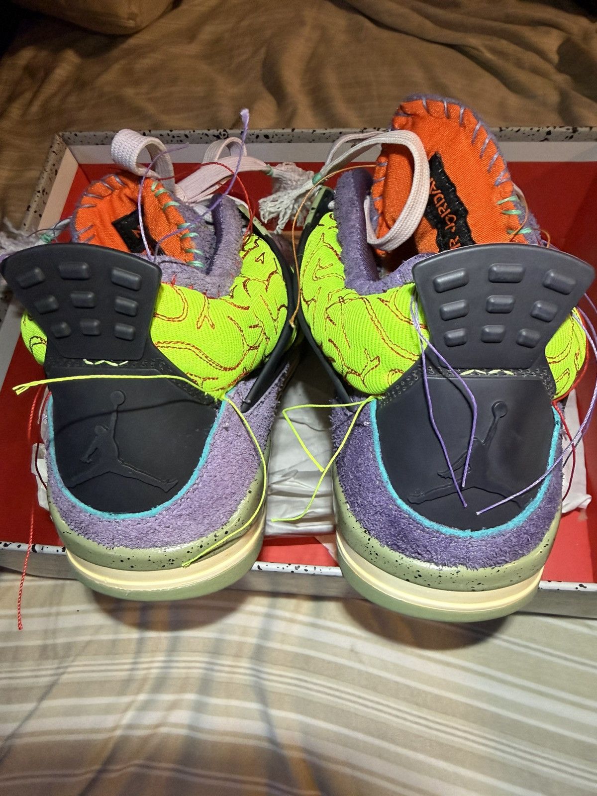 Other Air Jordan 4 Retro Brain Juice x Edmond looi Size US 10.5 / EU 43-44 - 2 Thumbnail