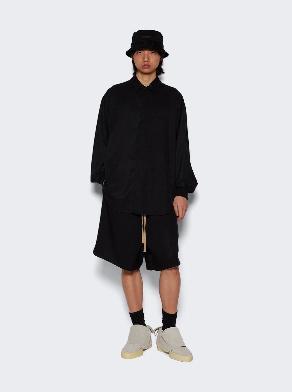 Fear of God o1mle0326 Double Layer Shirt In Black Size US XXL / EU 58 / 5 - 2 Thumbnail