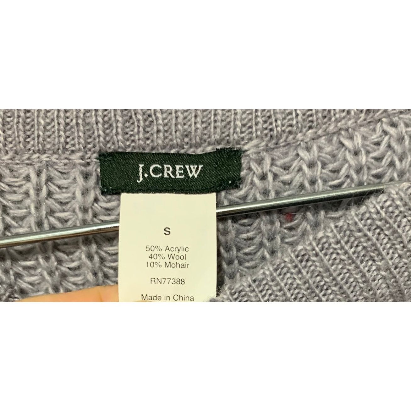 J.Crew J.Crew Heritage Gray Acrylic Wool Mohair Zipper Sweater Sm Size S / US 4 / IT 40 - 4 Thumbnail