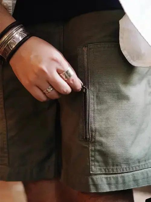 Other 20SS Indigo Union Japan Olive Military Shorts Size US 32 / EU 48 - 3 Thumbnail