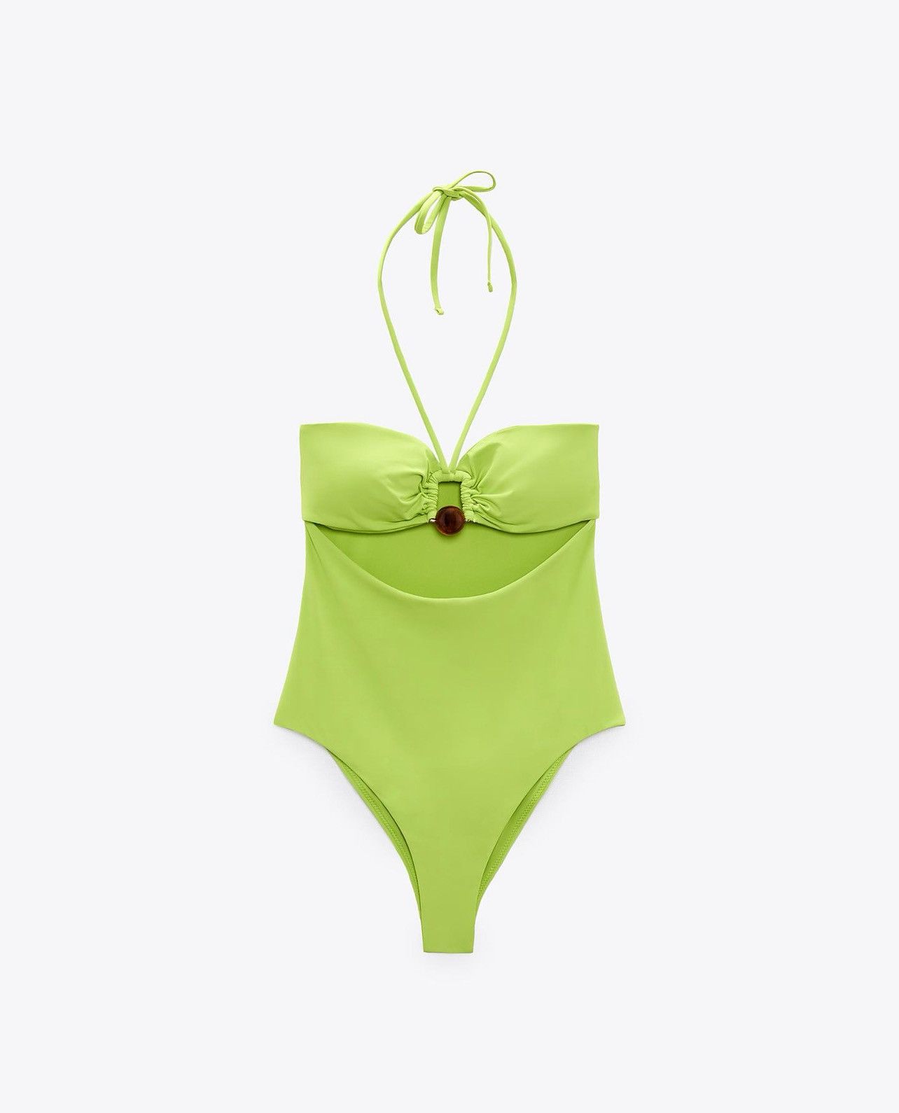Zara Green Swimsuit XL Size ONE SIZE - 1 Thumbnail