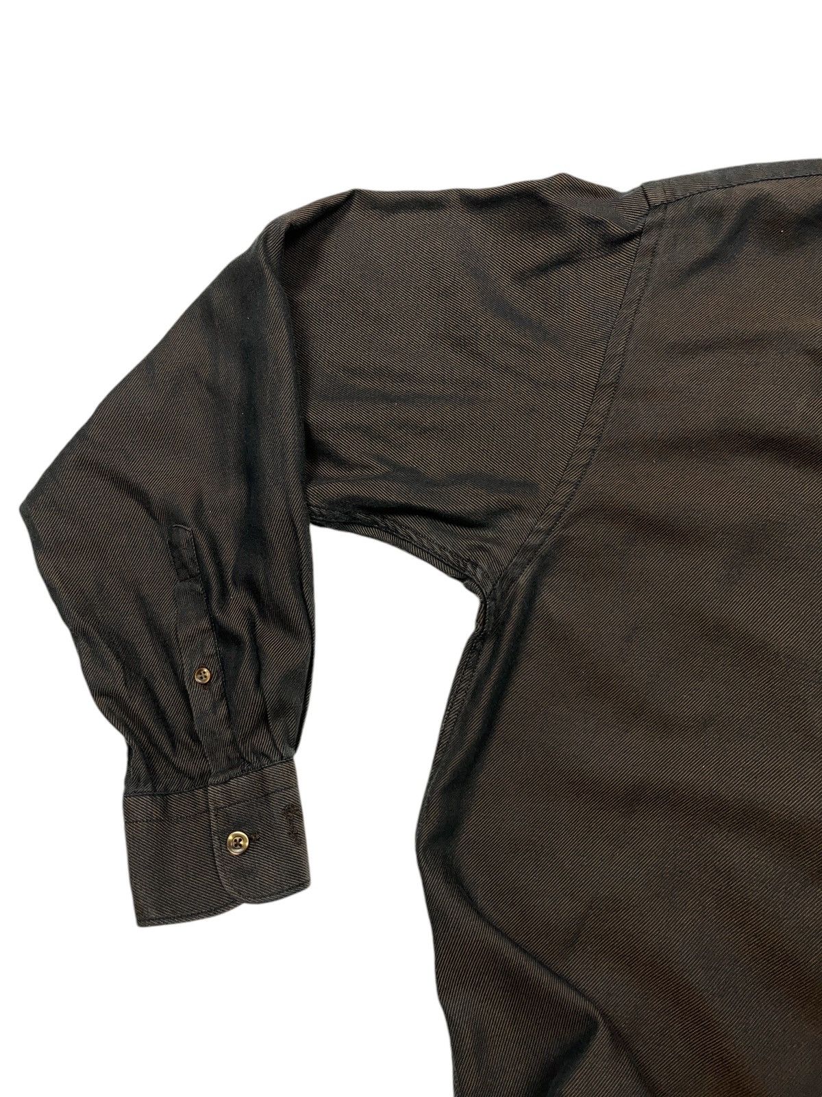 Kenzo × Vintage Vintage Kenzo Homme Bronze Single Pocket Button Up Shirt Size US XL / EU 56 / 4 - 6 Thumbnail