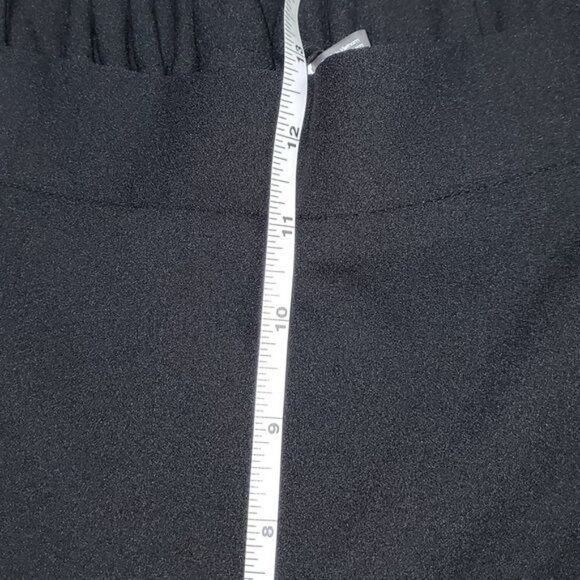 Calvin Klein Calvin Klein Black Trimmed Satin High Rise Elastic Pocketed Size 39" - 11 Thumbnail
