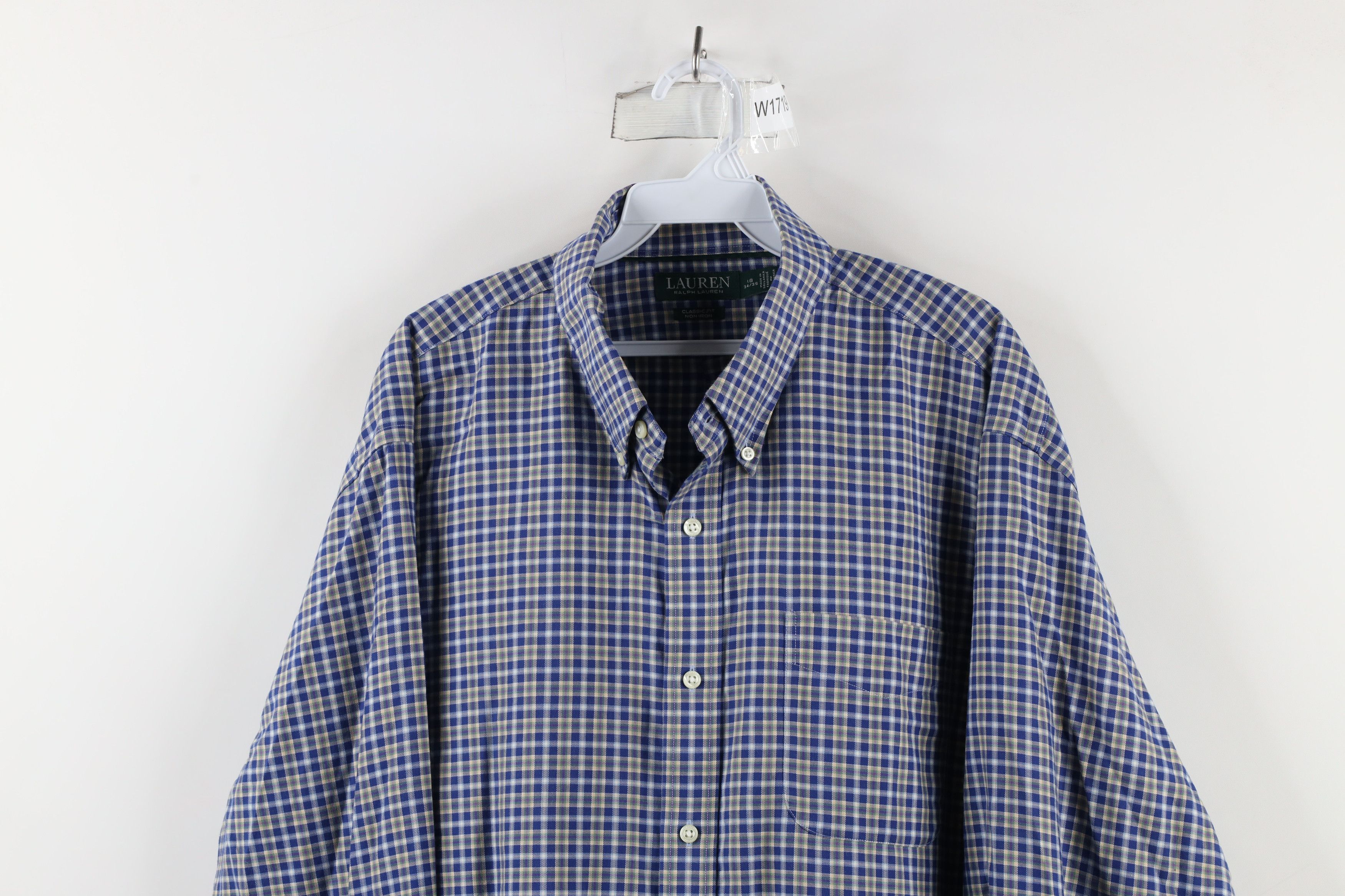 Ralph Lauren × Vintage Ralph Lauren Fit Non Iron Collard Button Down Shirt Plaid Size US L / EU 52-54 / 3 - 2 Thumbnail