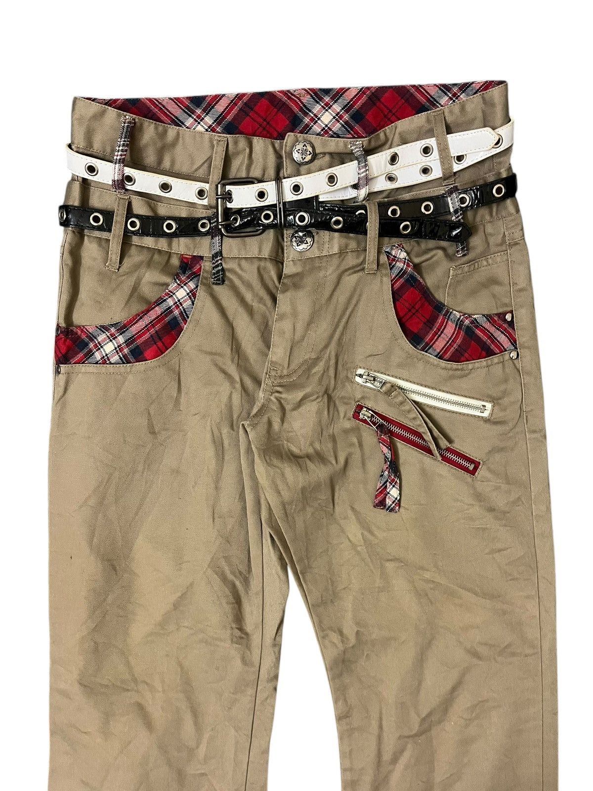 Japanese Brand Japanese Brand Double Waist with Belt Pants Size US 32 / EU 48 - 3 Thumbnail