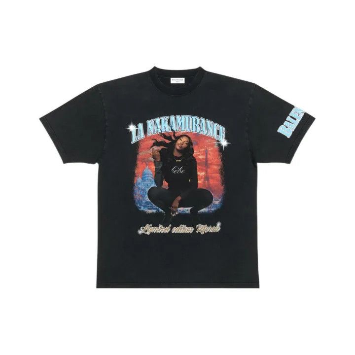 Balenciaga SS22 Music Aya Nakamura Black T-Shirt