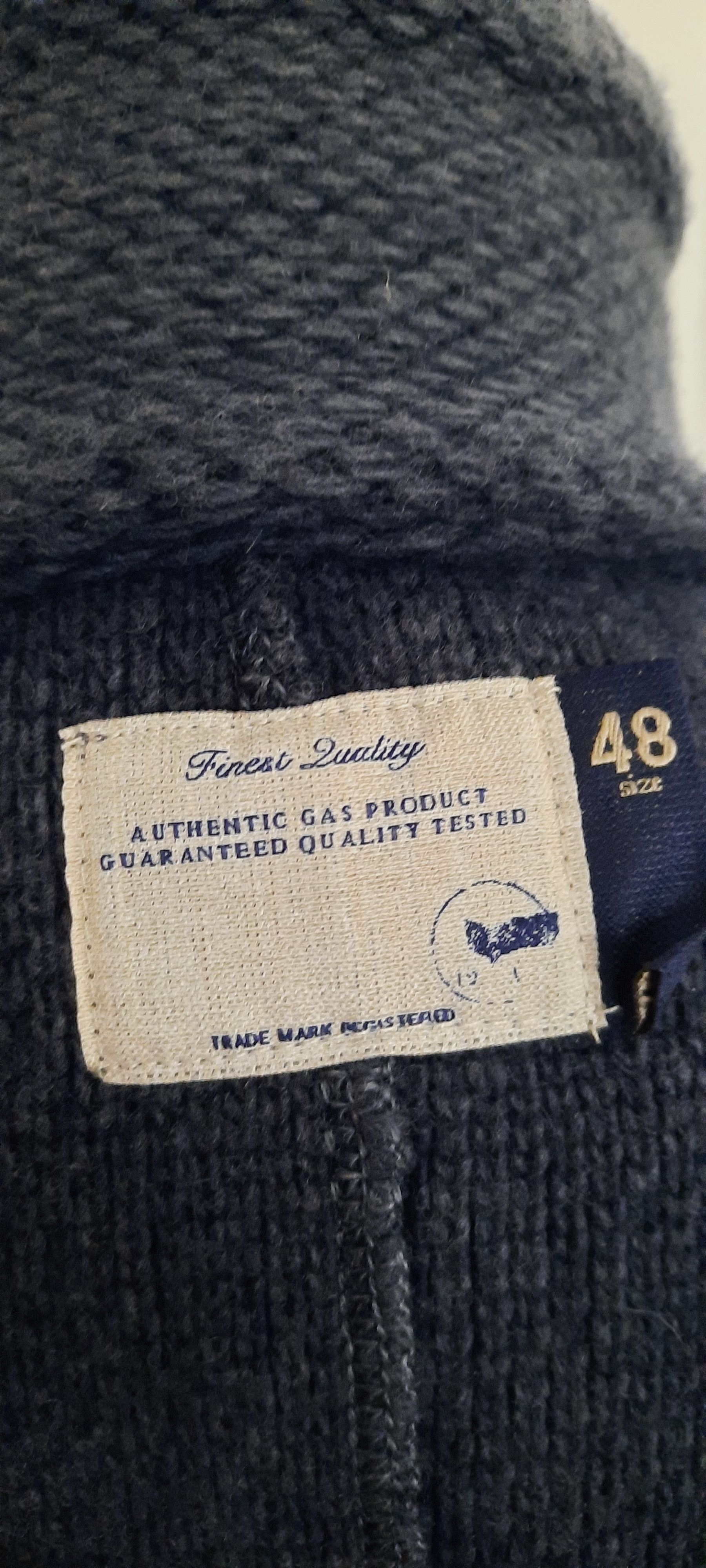 GAS GAS Men's Cardigan Wool Jacket Blue 48 Size US M / EU 48-50 / 2 - 15 Thumbnail