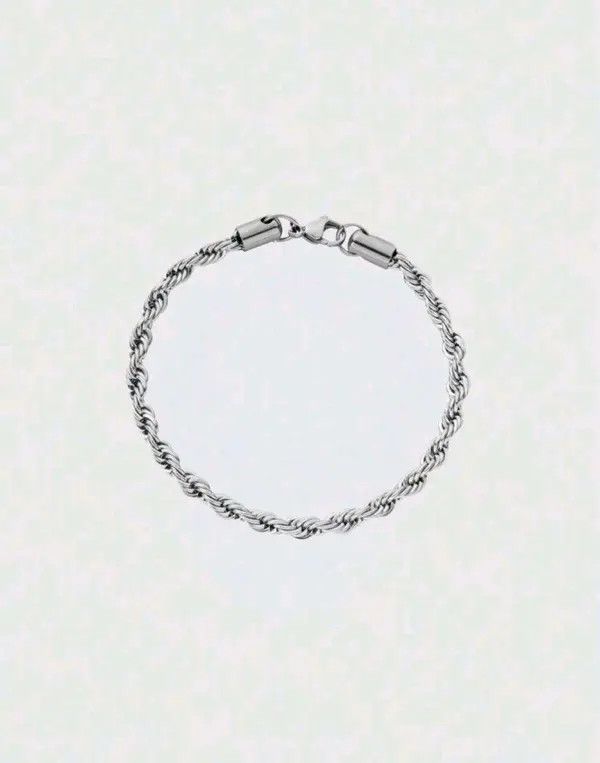 VIBE Twisted Rope Steel Bracelet Size ONE SIZE - 3 Thumbnail