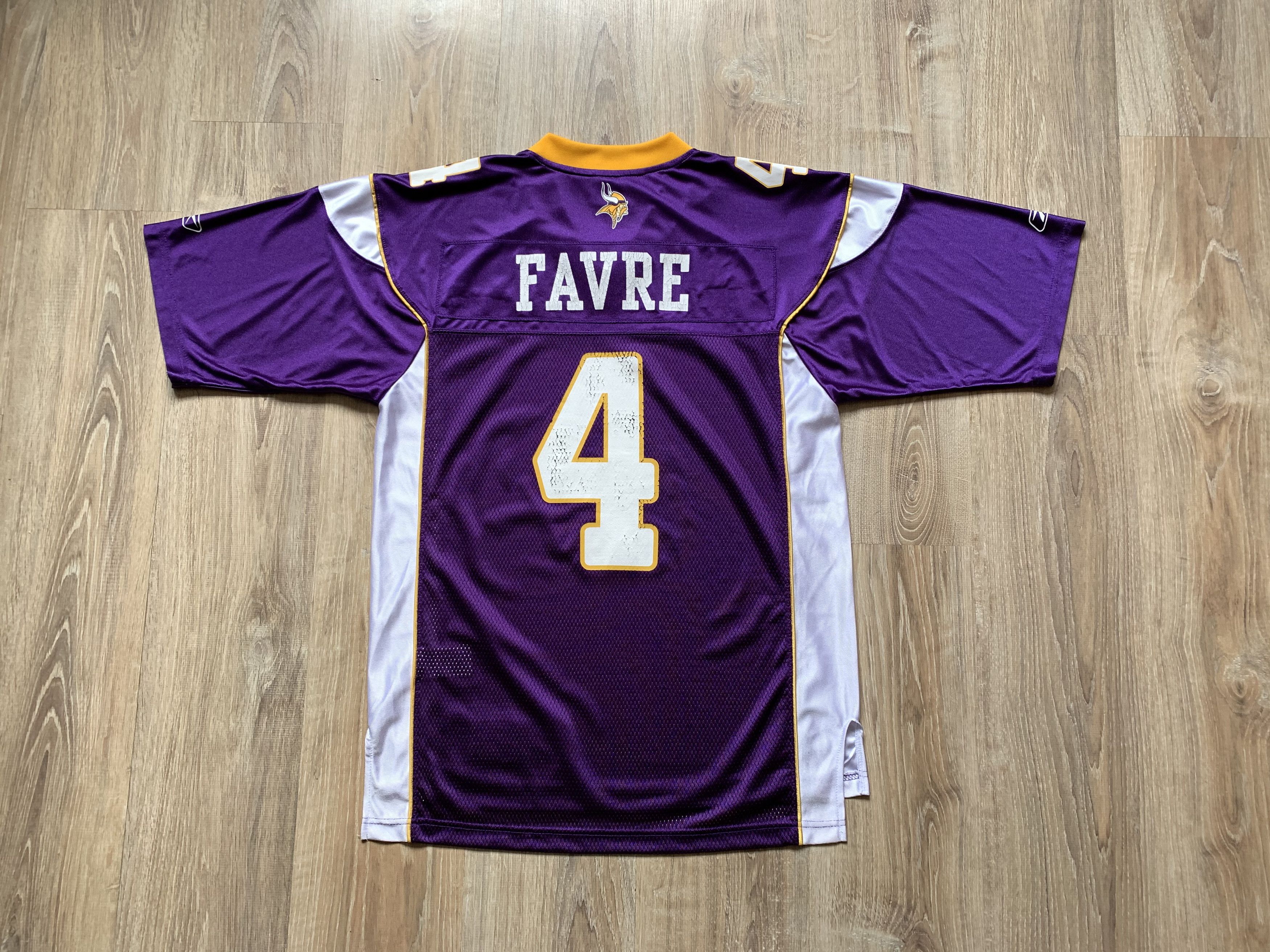 NFL × Reebok × Vintage Reebok NFL Minnesota Vikings Brett Favre #4 Jersey Size US M / EU 48-50 / 2 - 3 Thumbnail