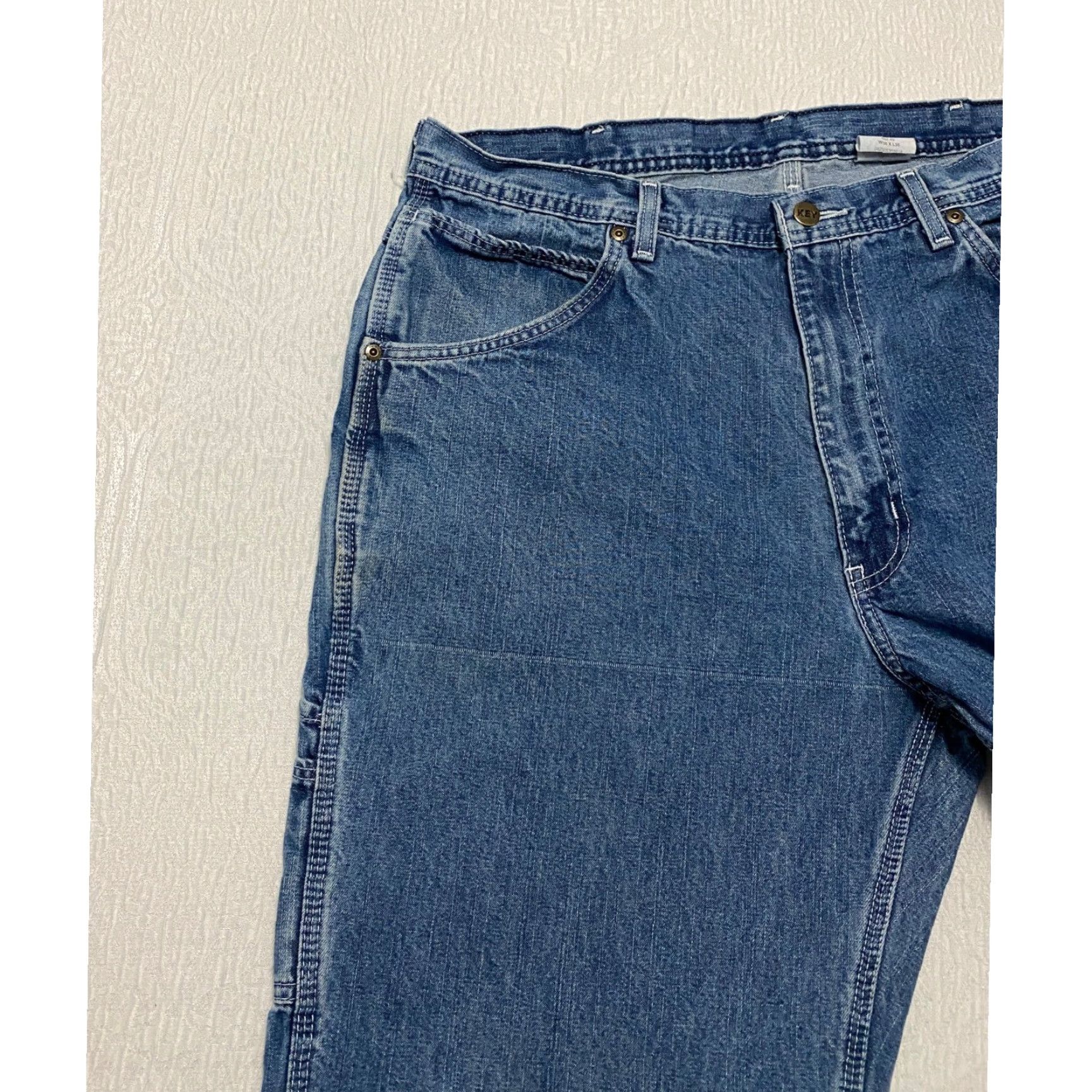 Vintage VINTAGE Key Carpenter Jeans Mens Size 36×36 Blue Regular Rise Mid Inseam 36 Jeans Carpenter Blue Mens Size US 36 / EU 52 - 4 Thumbnail