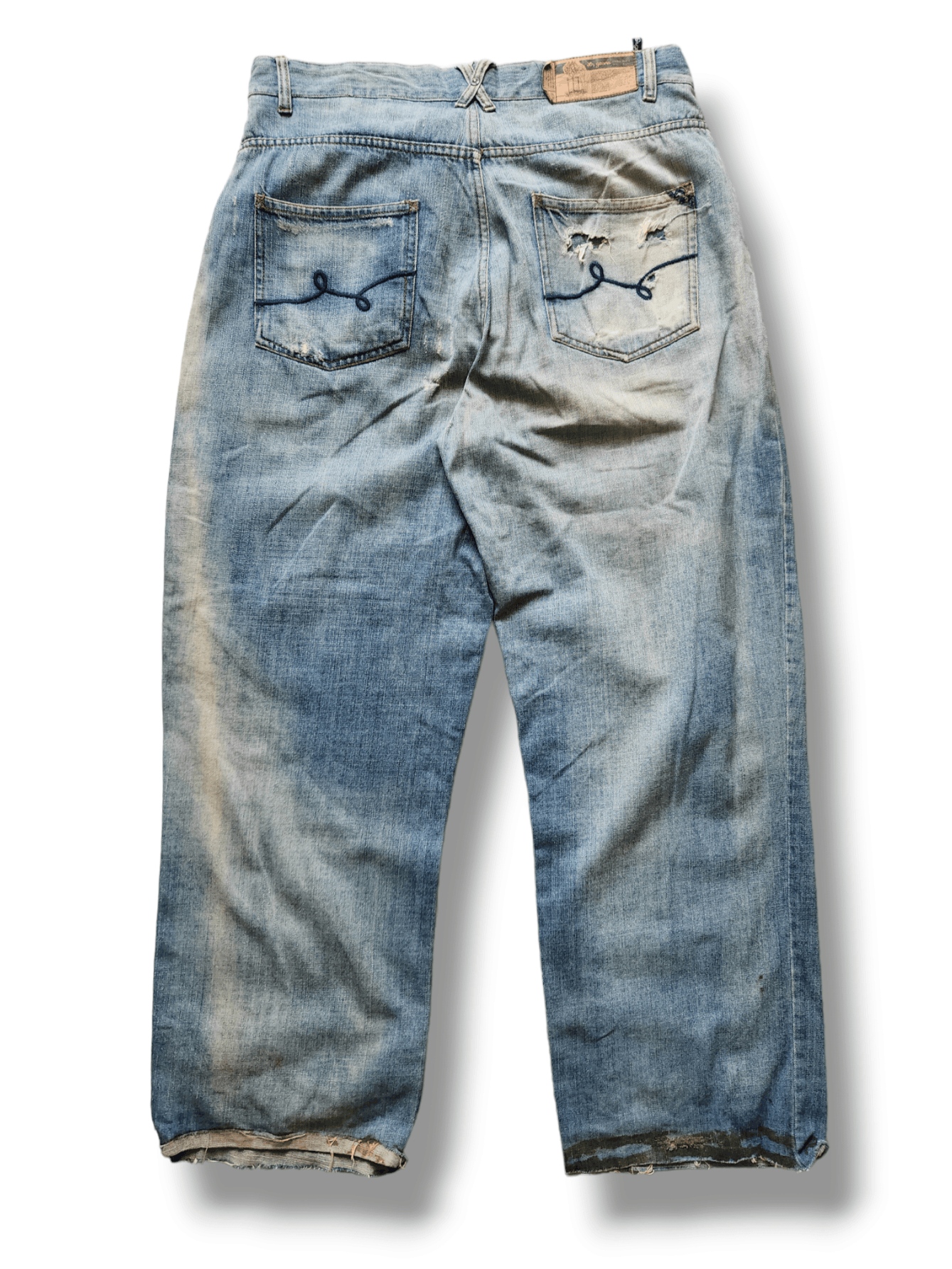 LRG Vintage LRG Skategang Streetwear Baggy Denim Size US 35 - 2 Thumbnail