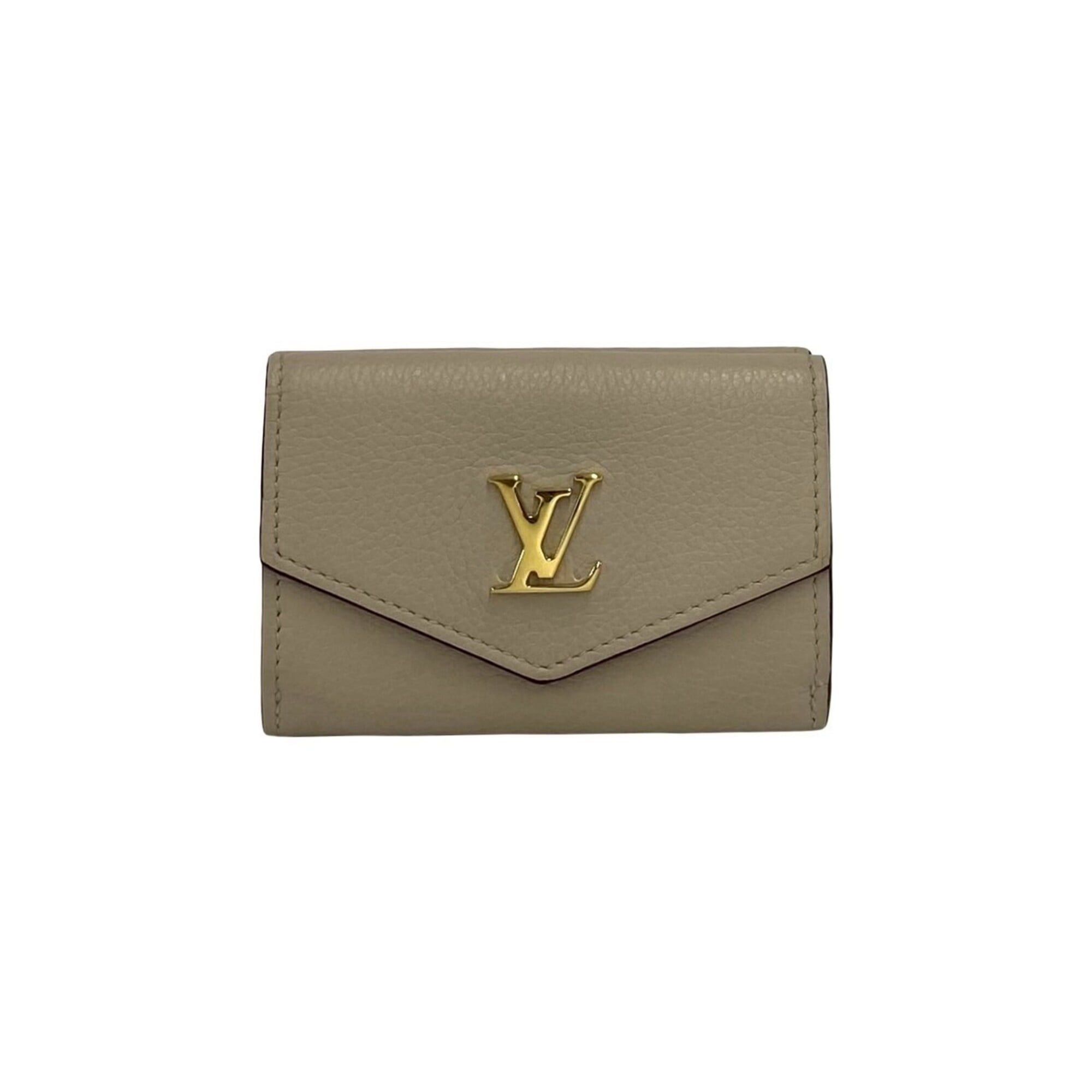 Louis Vuitton LOUIS VUITTON Portefeuille Lock Mini Leather Tri-fold Wallet, Greige, 33951 Size ONE SIZE - 1 Thumbnail