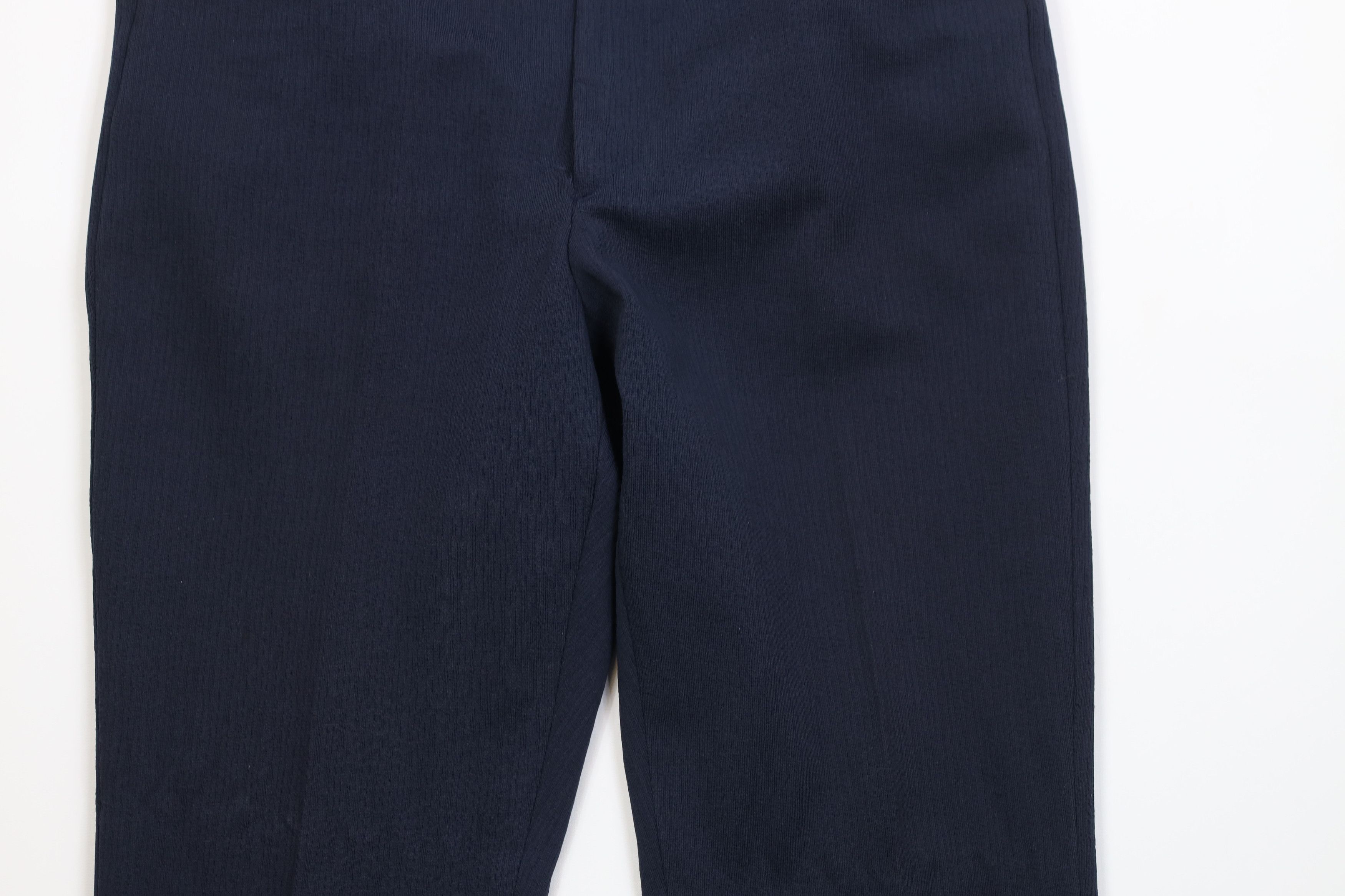 Vintage Vintage 70s Streetwear Flared Wide Leg Chino Pants Blue USA Size US 34 / EU 50 - 3 Thumbnail