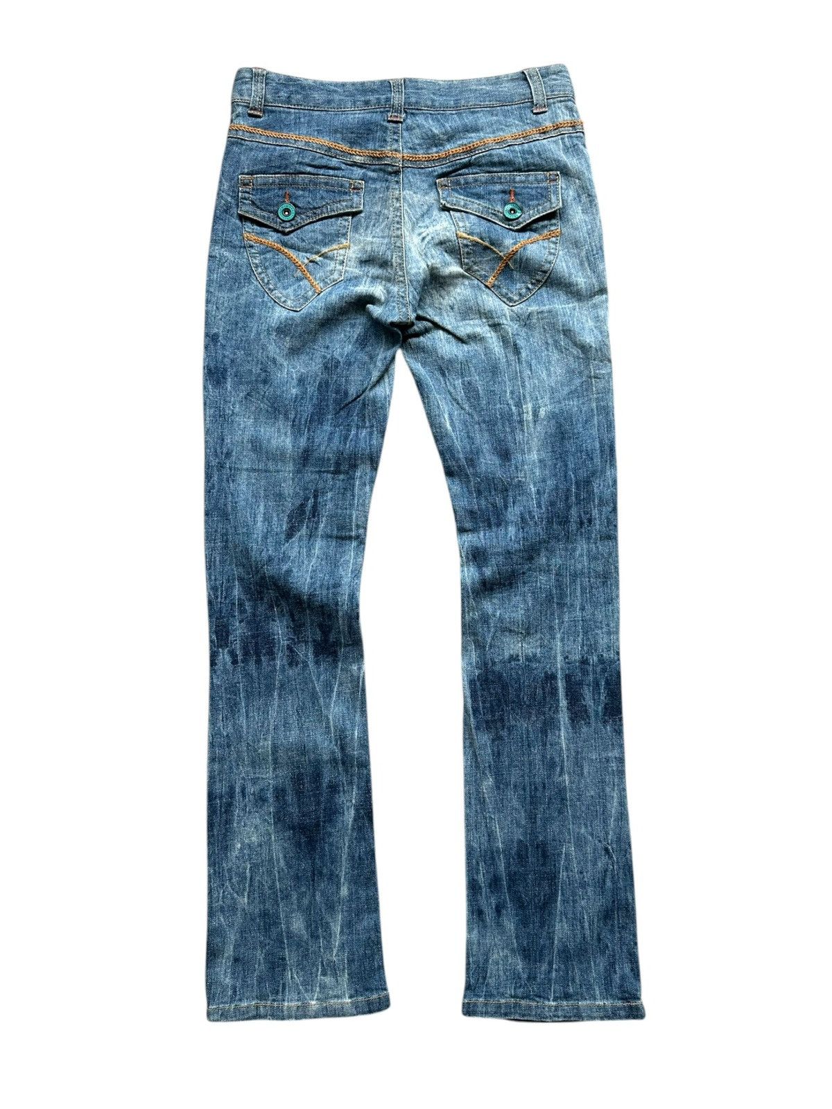 Masaki Matsushima 00's Masaki Matsushima bleach wash denim jeans Size US 29 - 2 Thumbnail