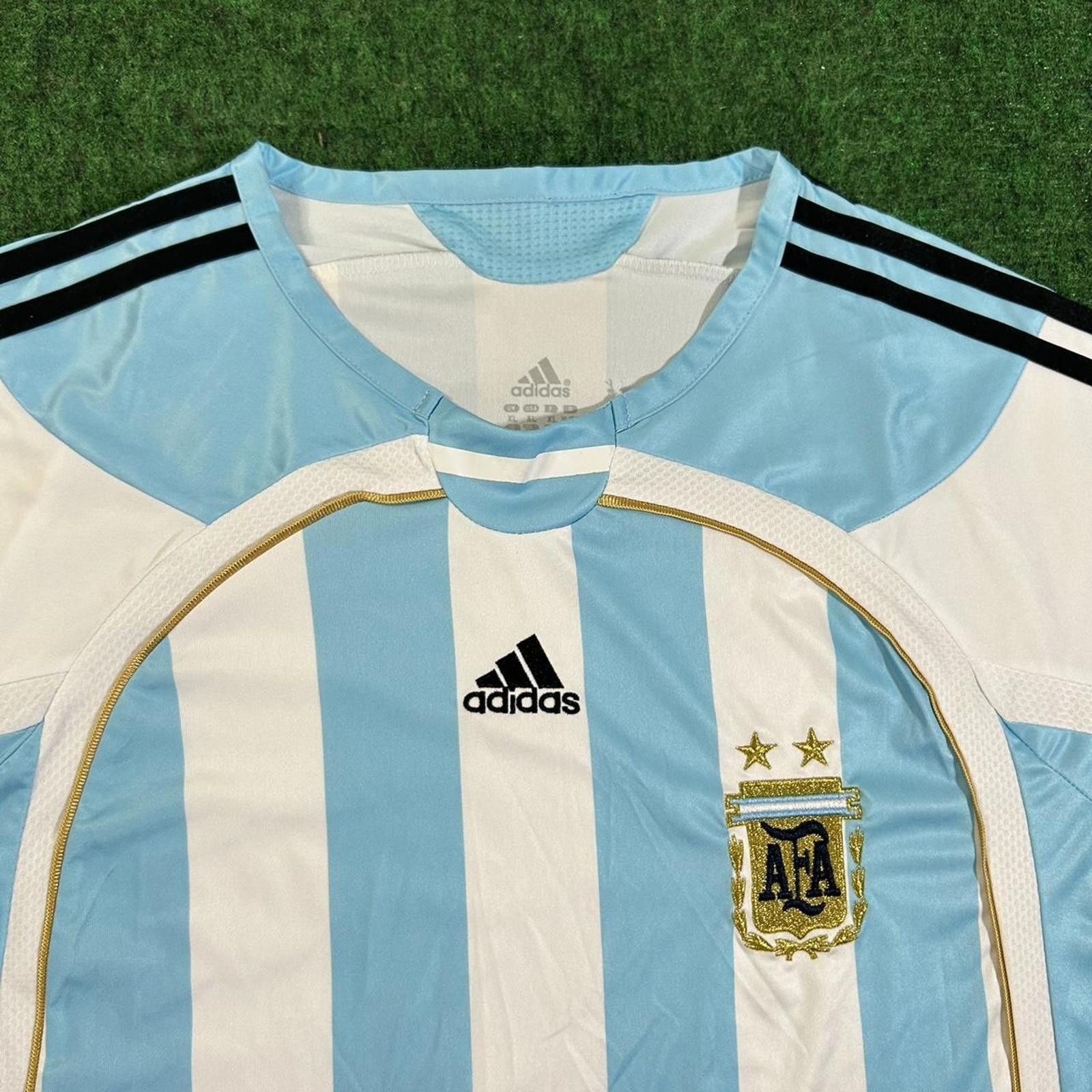 Adidas 2006 Adidas Argentina Home Football Shirt Size XL Size US XL / EU 56 / 4 - 1 Thumbnail