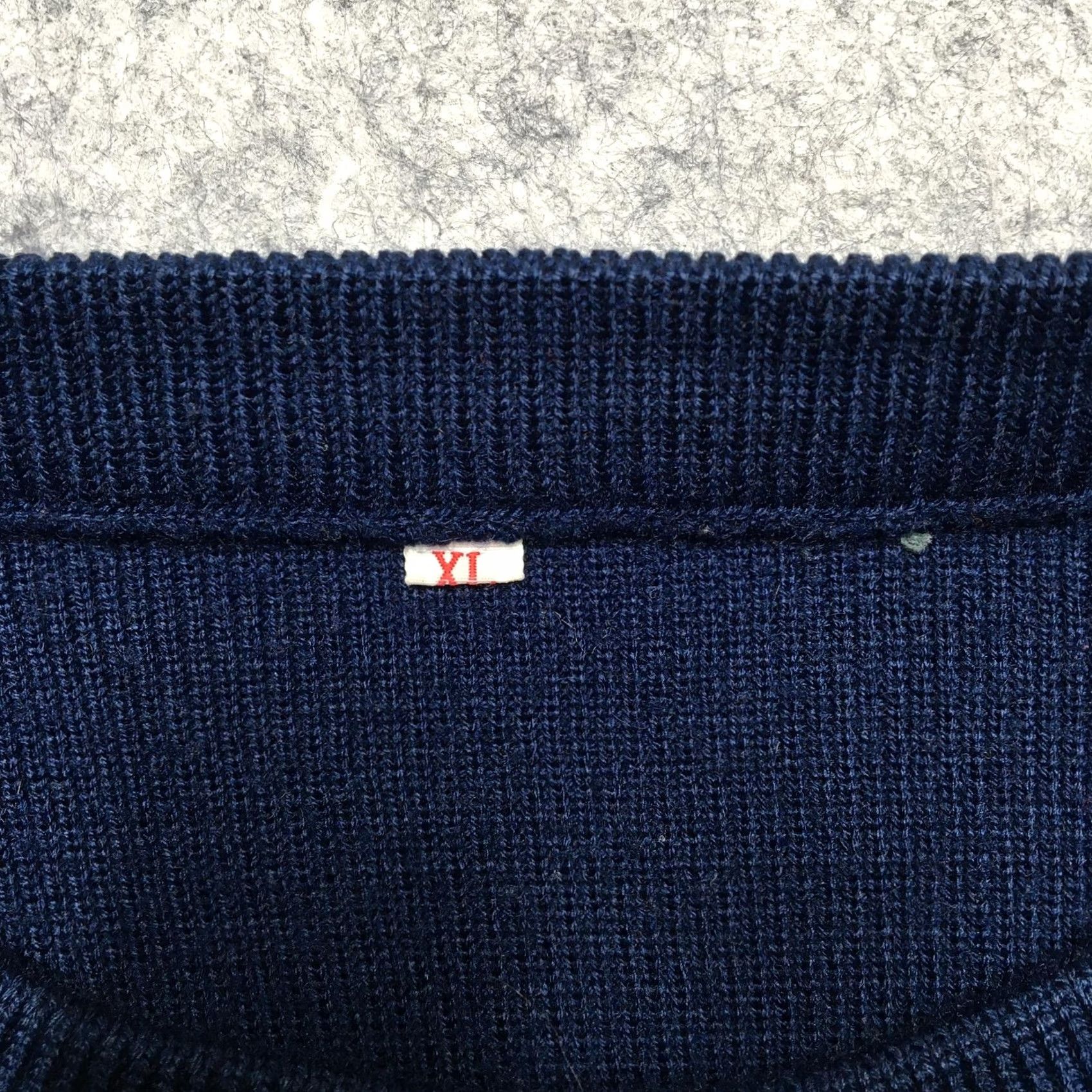 Rainbow Vintage Rainbow Stripe Crewneck Sweater Mens XL Navy Knit Pullover Retro Style Size US XL / EU 56 / 4 - 5 Thumbnail