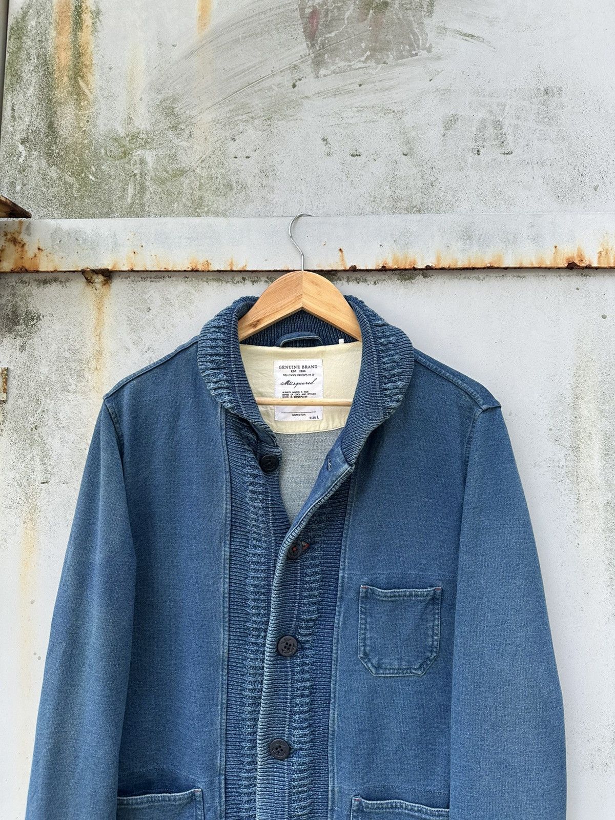 Vintage 👹Vintage D2Squared Knitted Chore Jacket Size US M / EU 48-50 / 2 - 4 Thumbnail