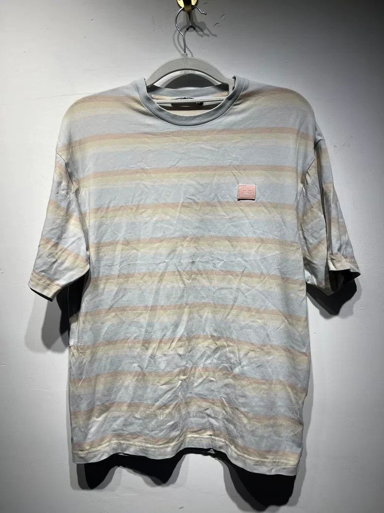 Acne Studios Acne Studios Striped Rainbow Smile Short-sleeve Size US XXS / EU 40 - 1 Thumbnail