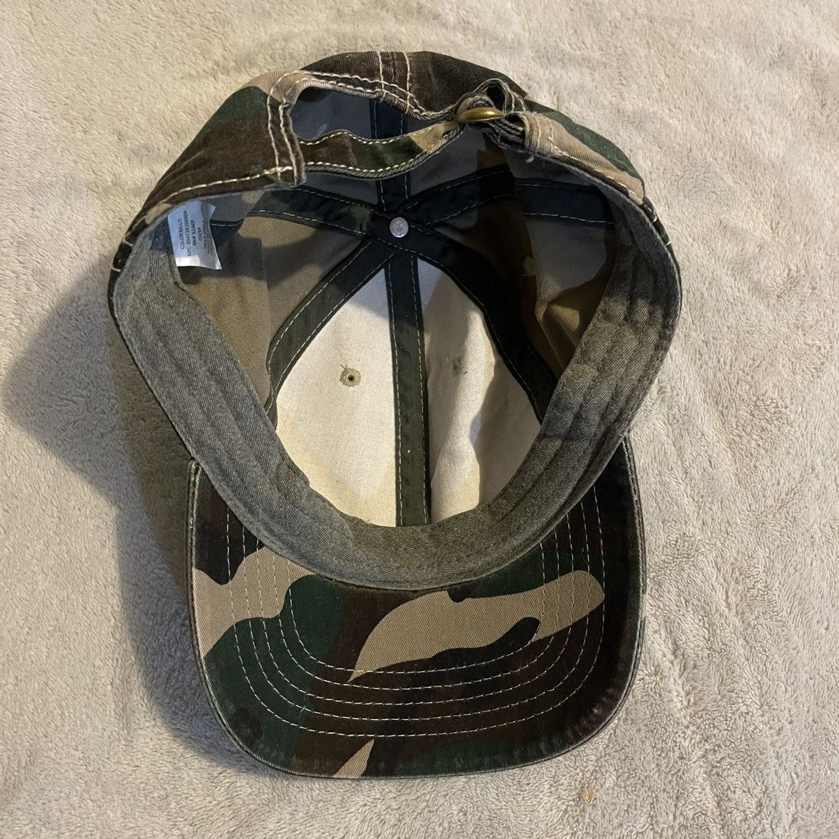 Other Camo Hat Adult One Size Strapback Baseball Cap Adjustable Size ONE SIZE - 4 Thumbnail