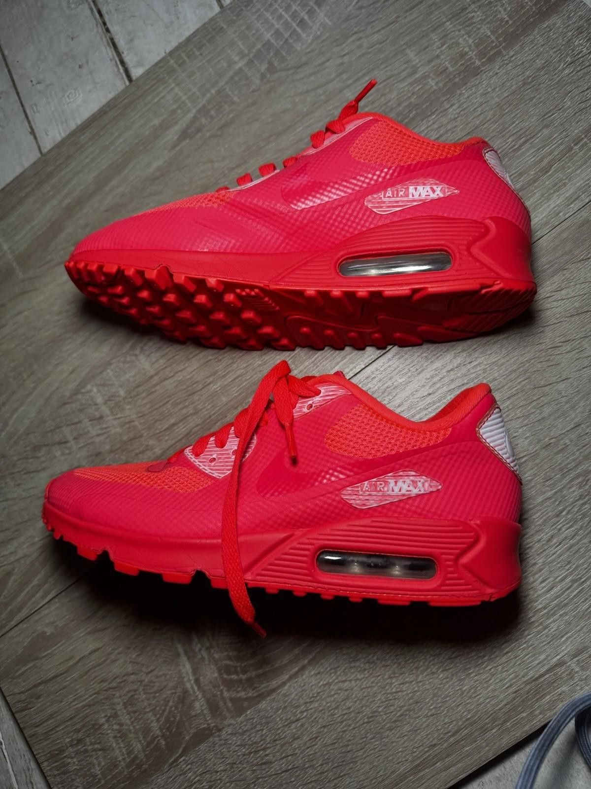 Nike Nike Air Max 90 Hyperfuse Premium ID Solar Red Boys UK 4.5 Size US 5 / EU 37 - 1 Thumbnail