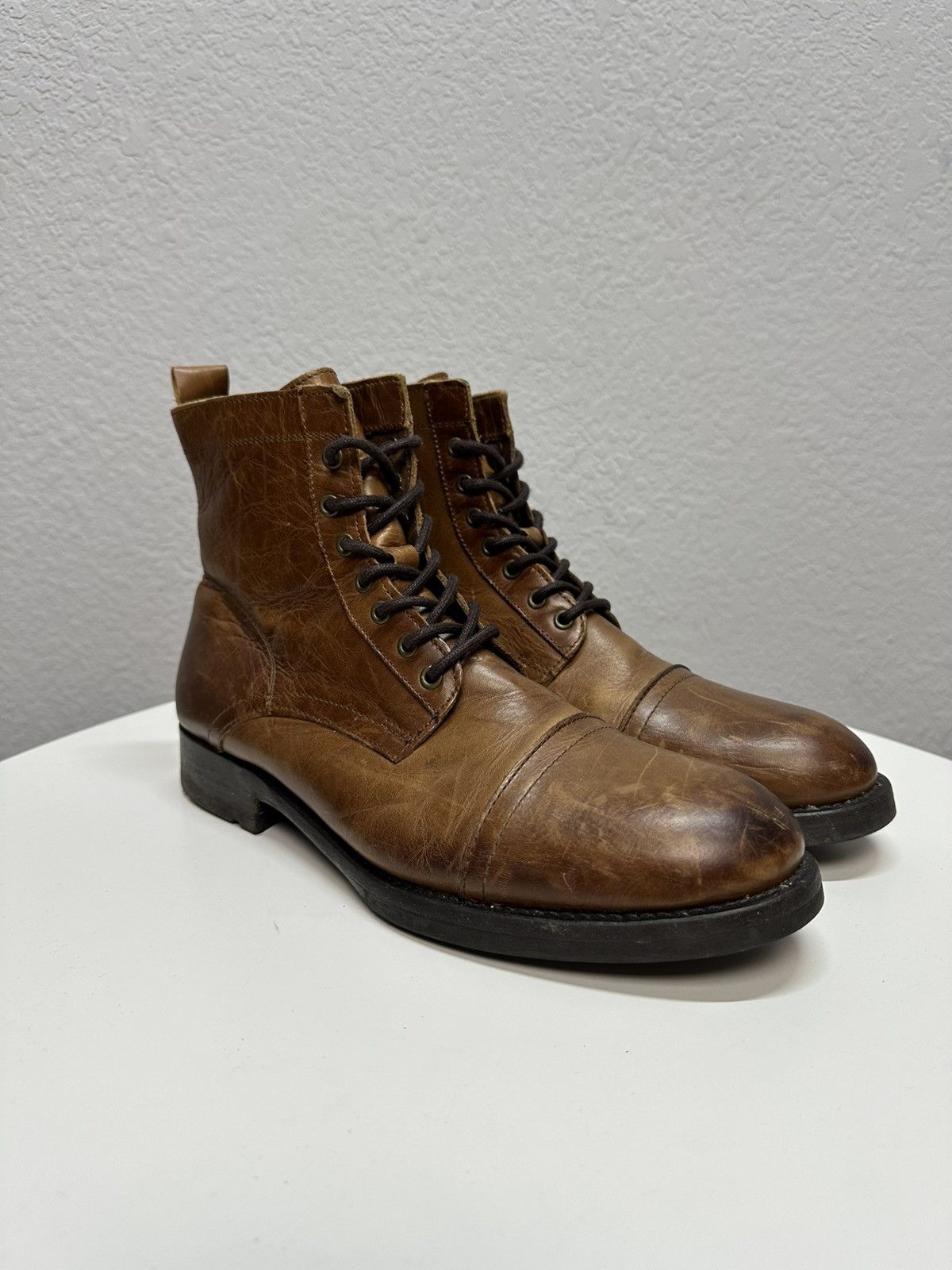 If Six Was Nine Vintage Y2K Brown Leather Side Zip Boots Guidi Marsell Style Size US 9 / EU 42 - 5 Thumbnail